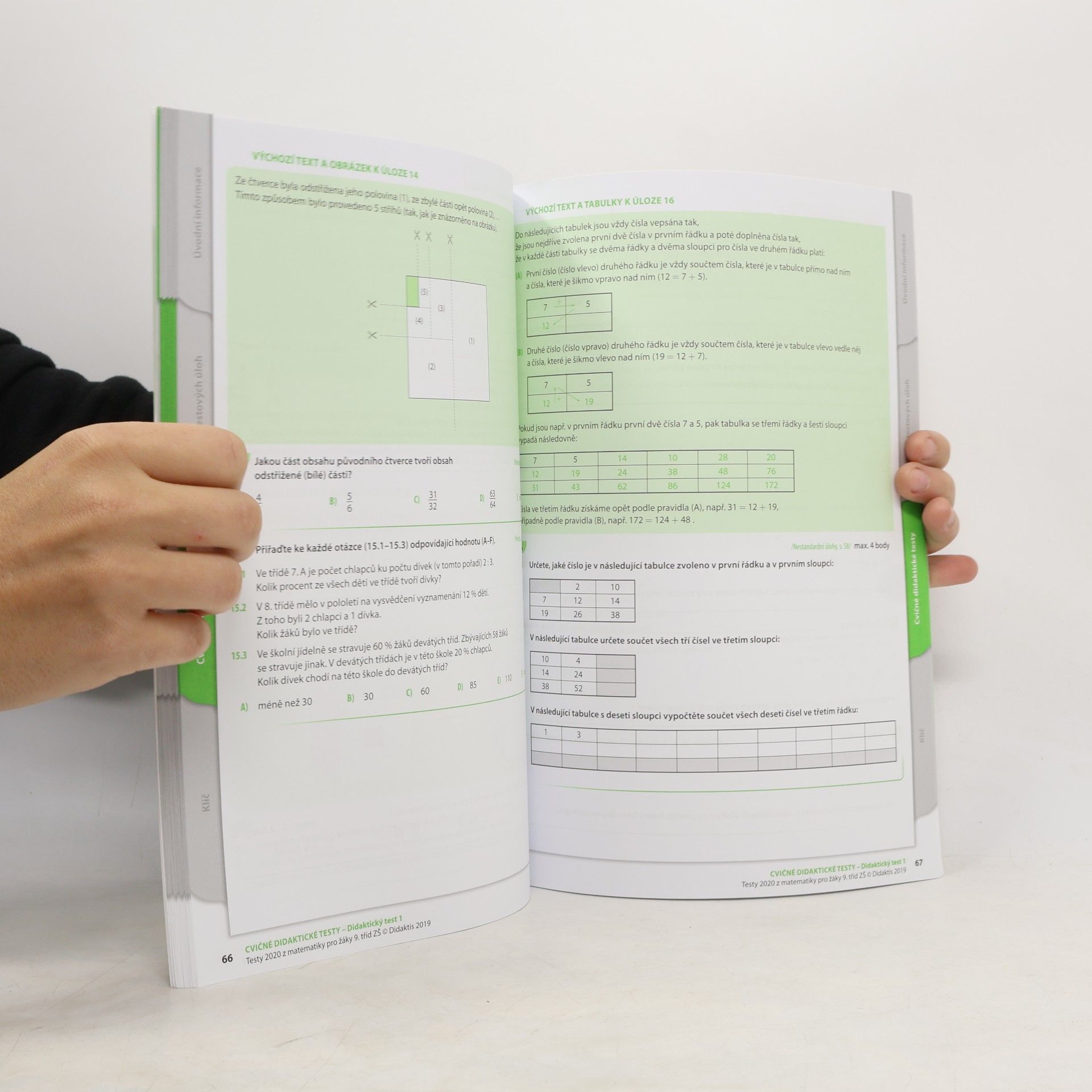 Hana Hedbávná Testy 2020 pro žáky 9. tříd ZŠ z matematiky