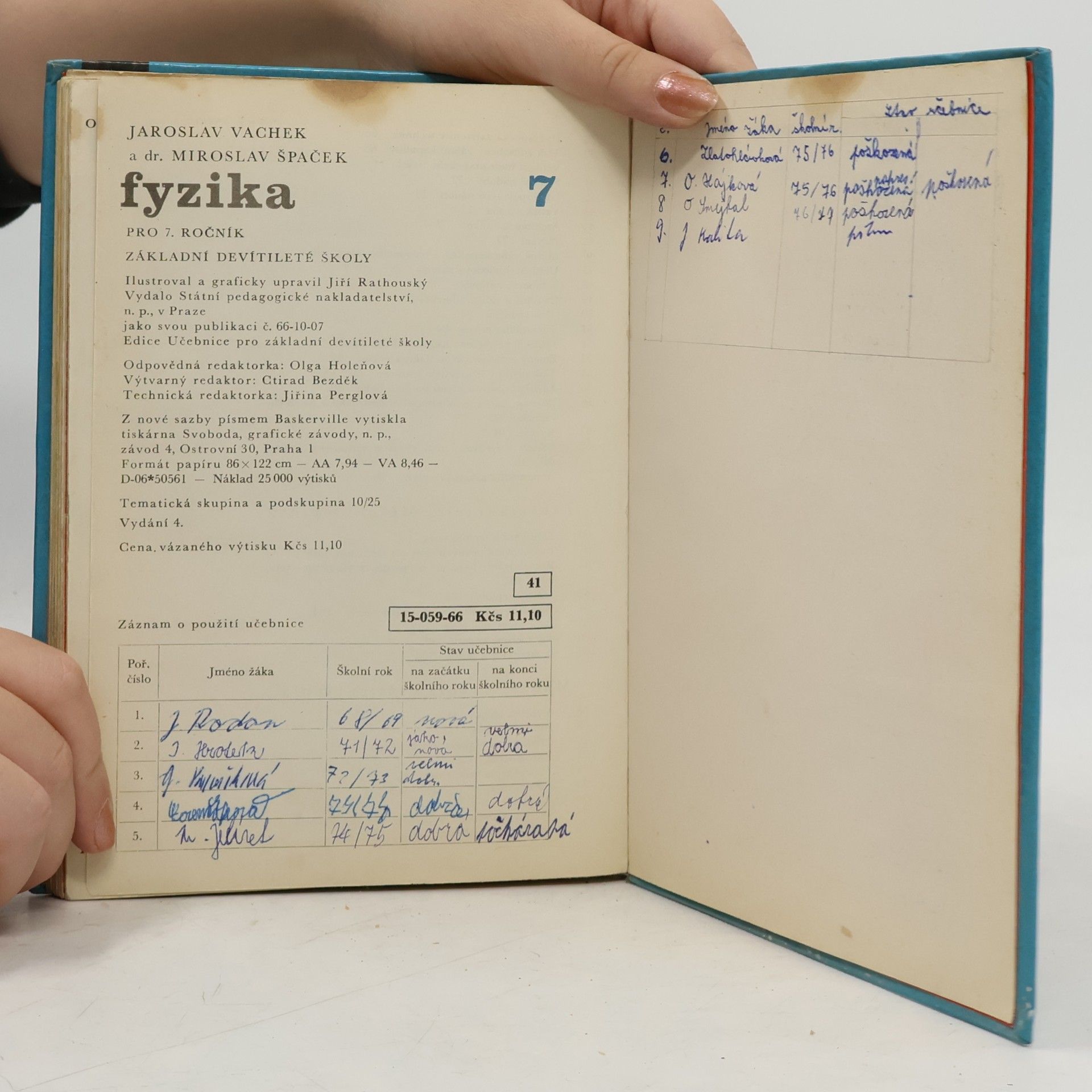 Jaroslav Vachek Fyzika pro 7. ročník