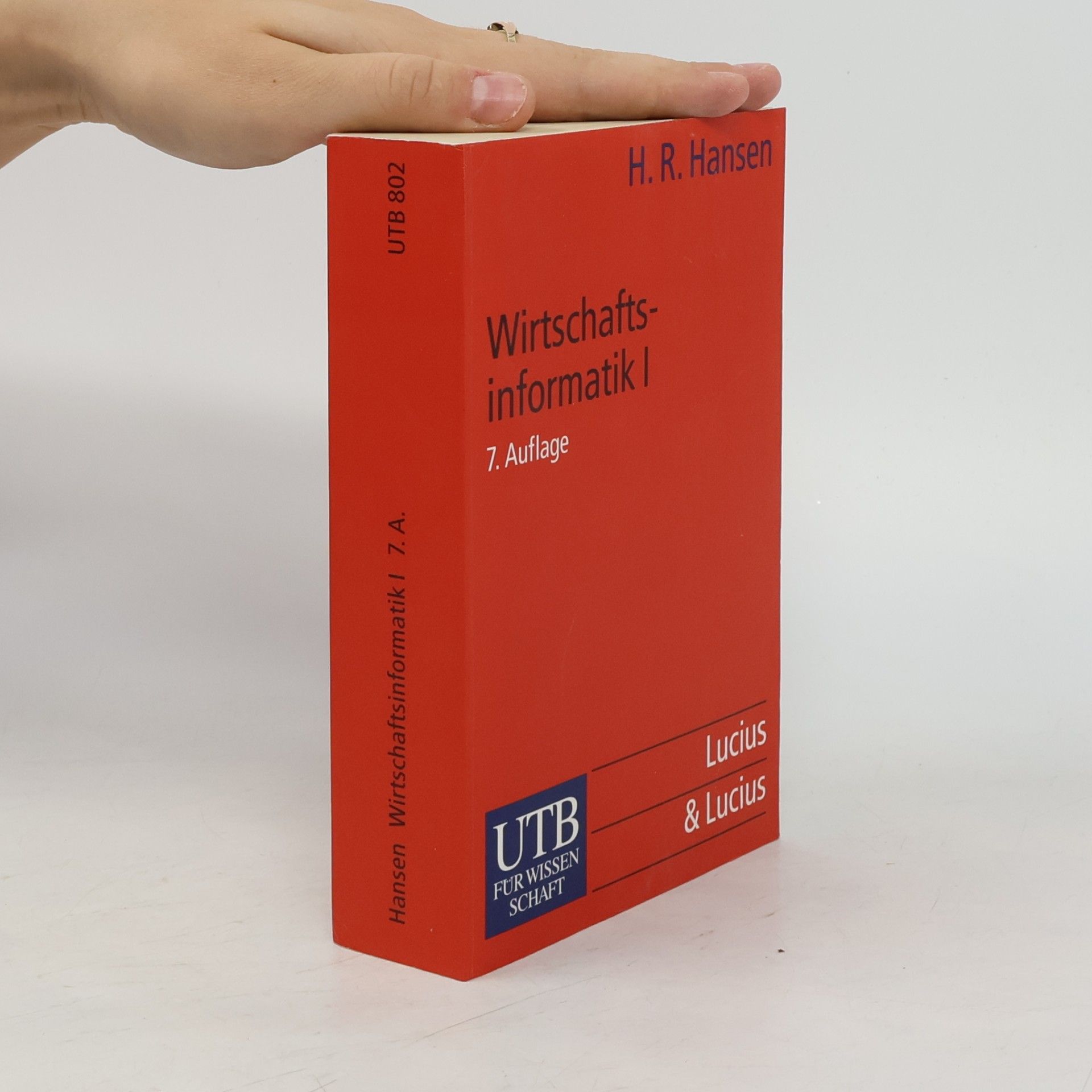 Hans Robert Hansen Wirtschaftsinformatik I