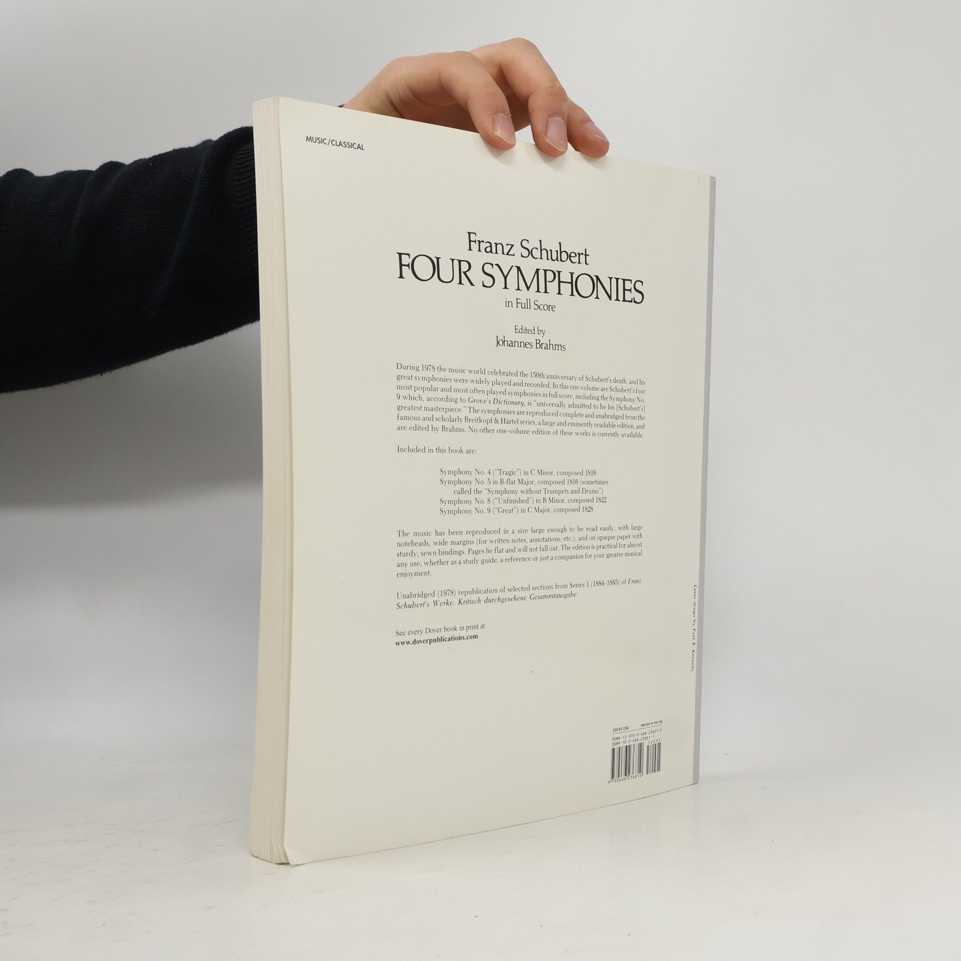 Franz Schubert Four Symphonies in Full Score - From the Breitkopf & Härtel Complete Works Edition