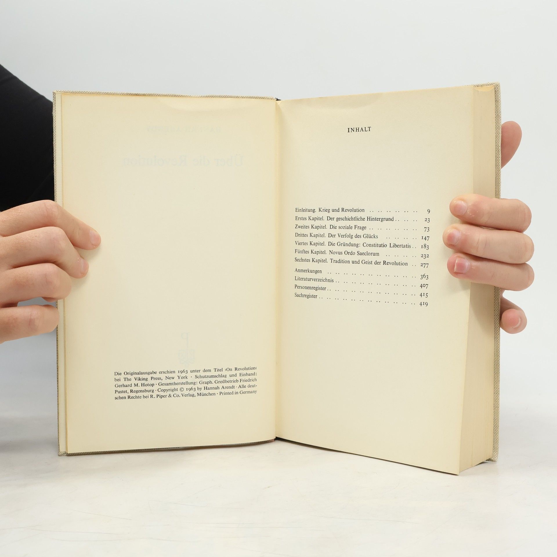 Hannah Arendt Über die Revolution