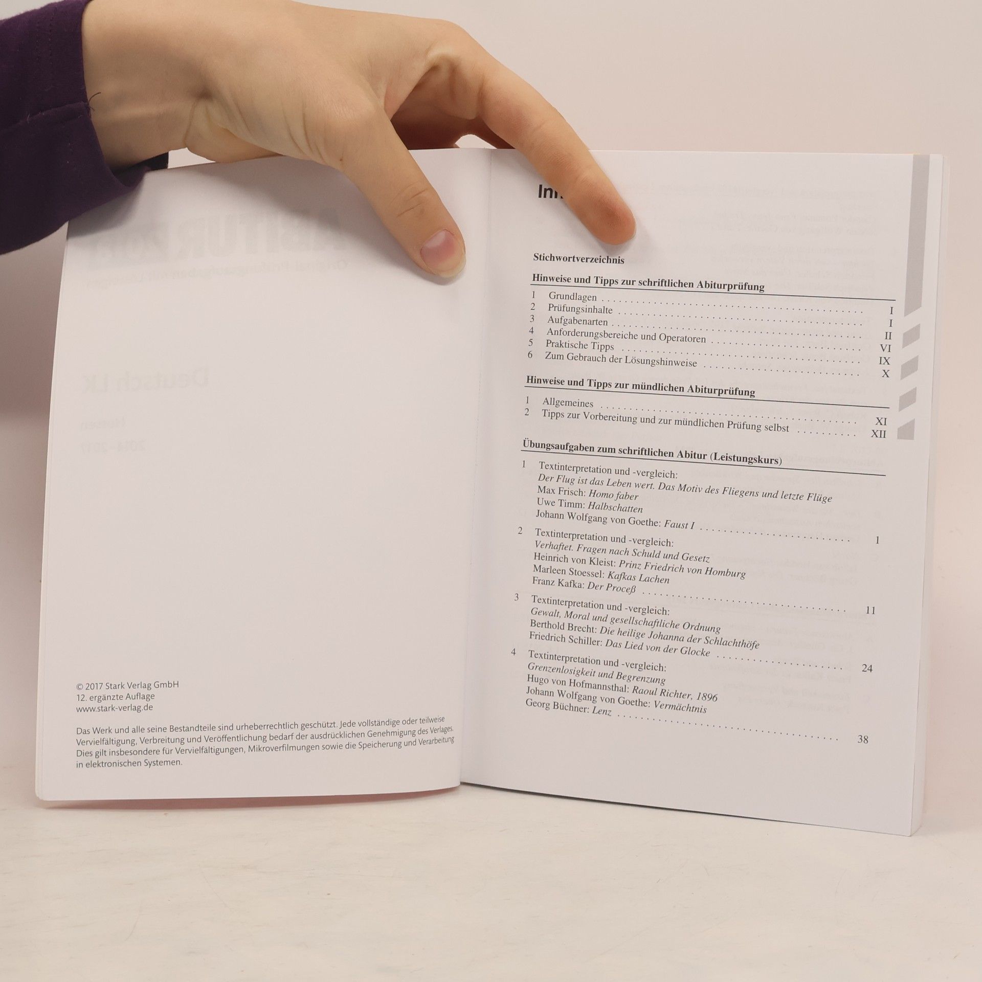 Unknown Author Abiturprüfung Hessen 2018 - Deutsch LK - Schwerpunktthemen 2018