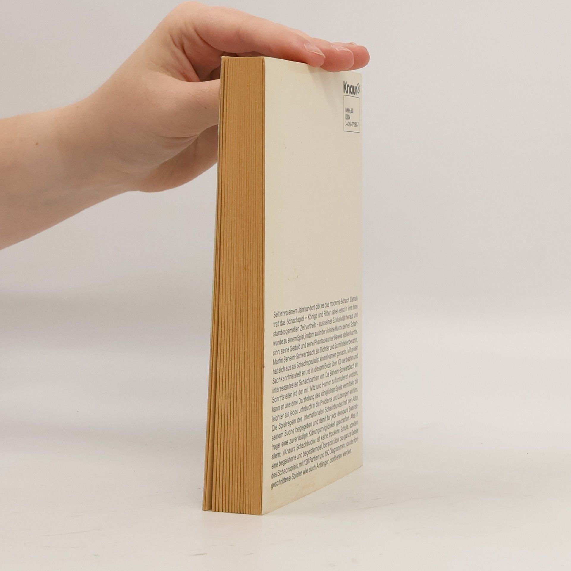 Martin Beheim-Schwarzbach Knaurs Schachbuch