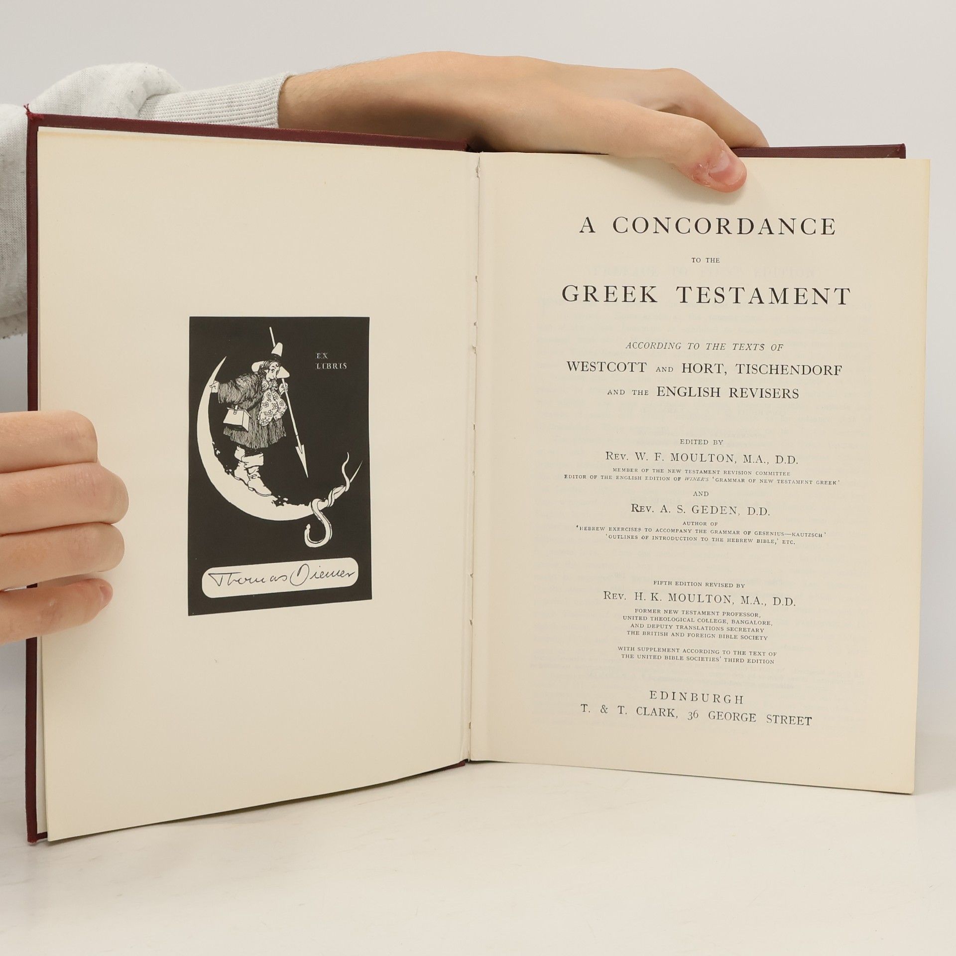 W. F. Moulton Concordance to the Greek Testament