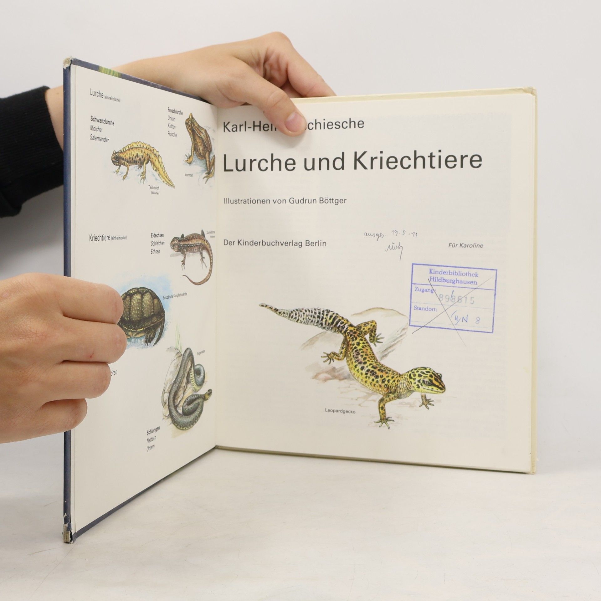 Karl-Heinz Tschiesche Lurche und Kriechtiere