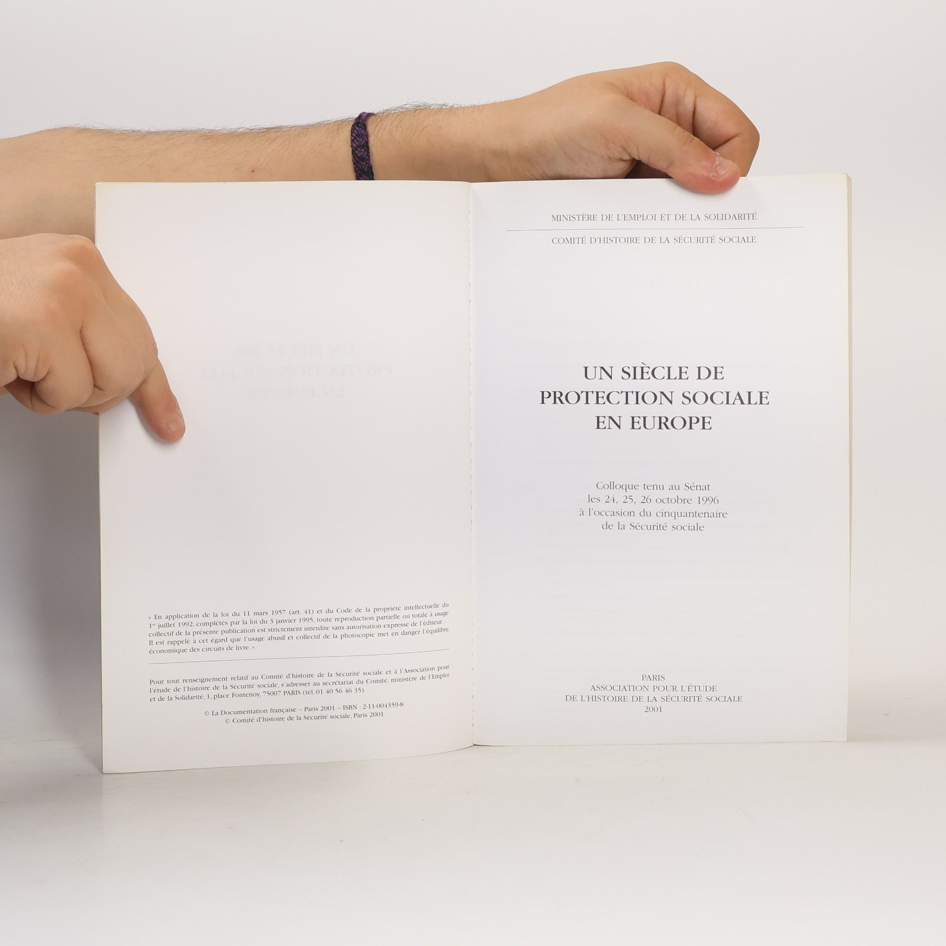 COMITÉ D'HISTOIRE DE LA SÉCURITÉ SOCIALE Comité d'histoire de la Sécurité sociale: Un siècle de protection sociale en Europe
