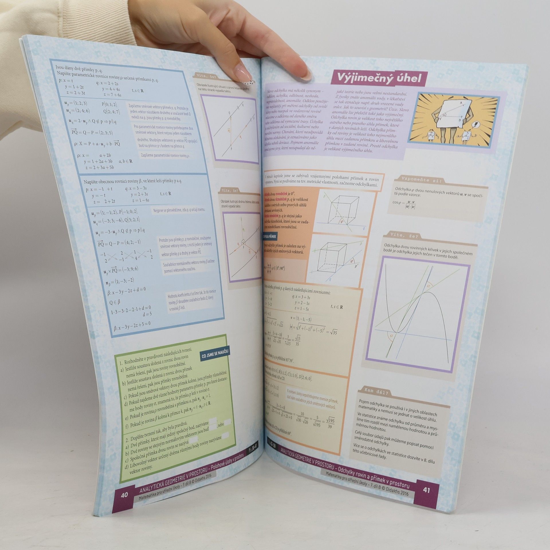 Jan Vondra Matematika pro střední školy – 7. díl B: Analytická geometrie v prostoru – Učebnice