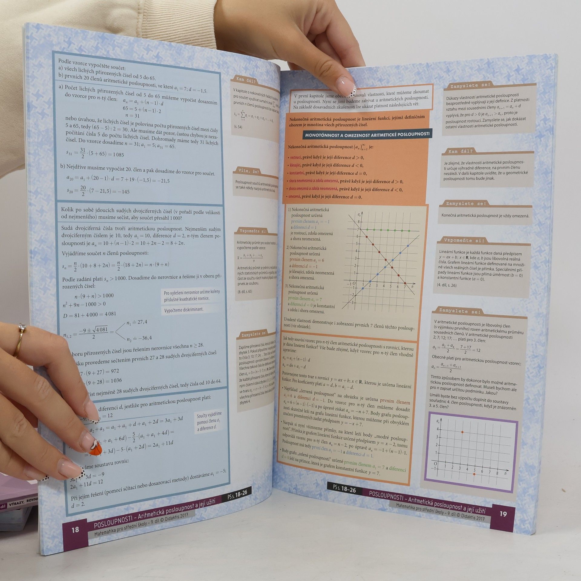 Petr Kozák Matematika pro střední školy. 9. díl, Posloupnosti, řady, finanční matematika