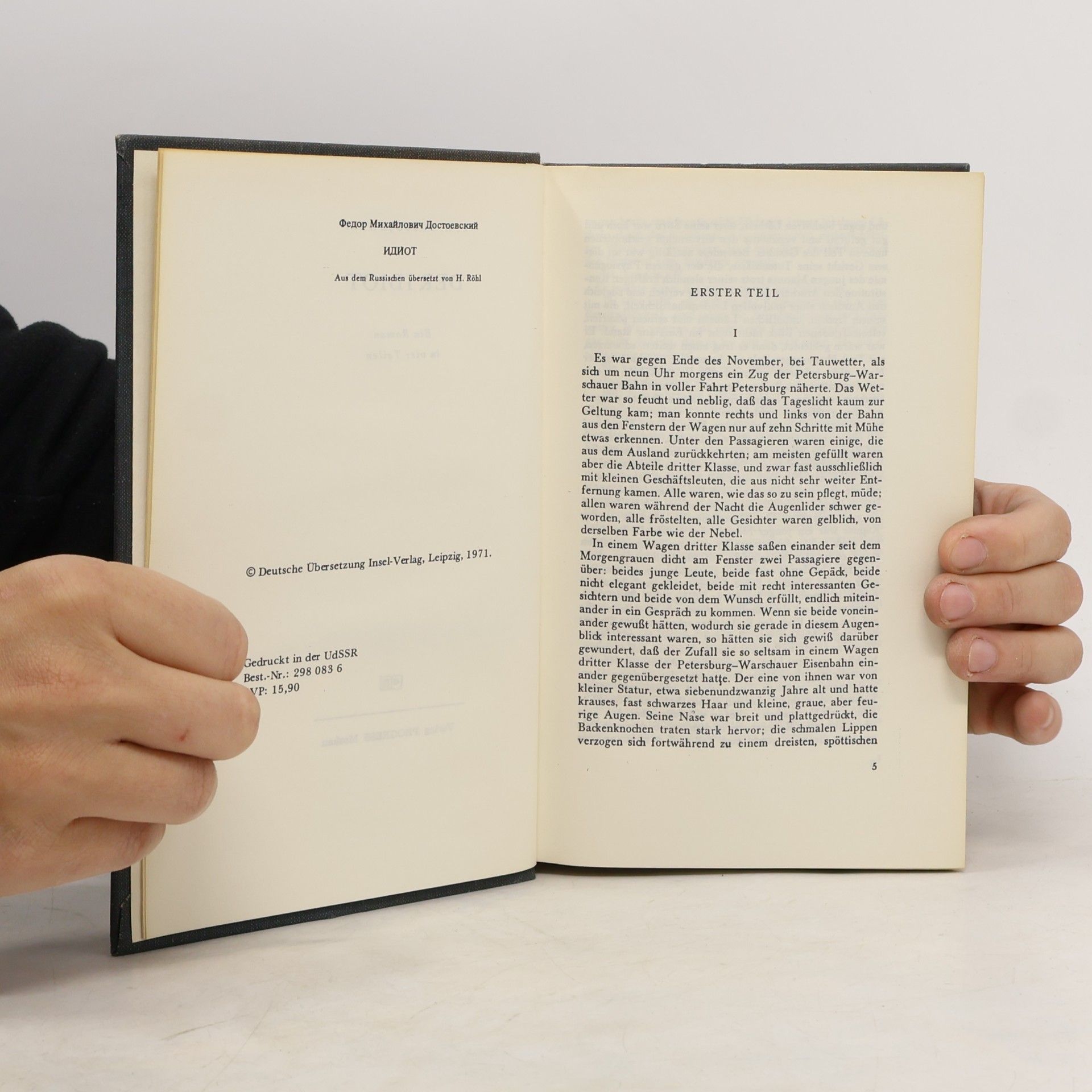Fjodor Michailowitsch Dostojewski Der Idiot