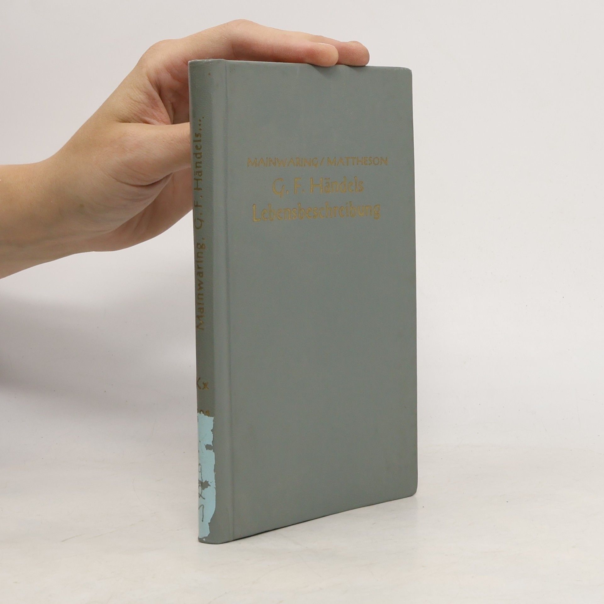 John Mainwaring G. F. Händels Lebensbeschreibung