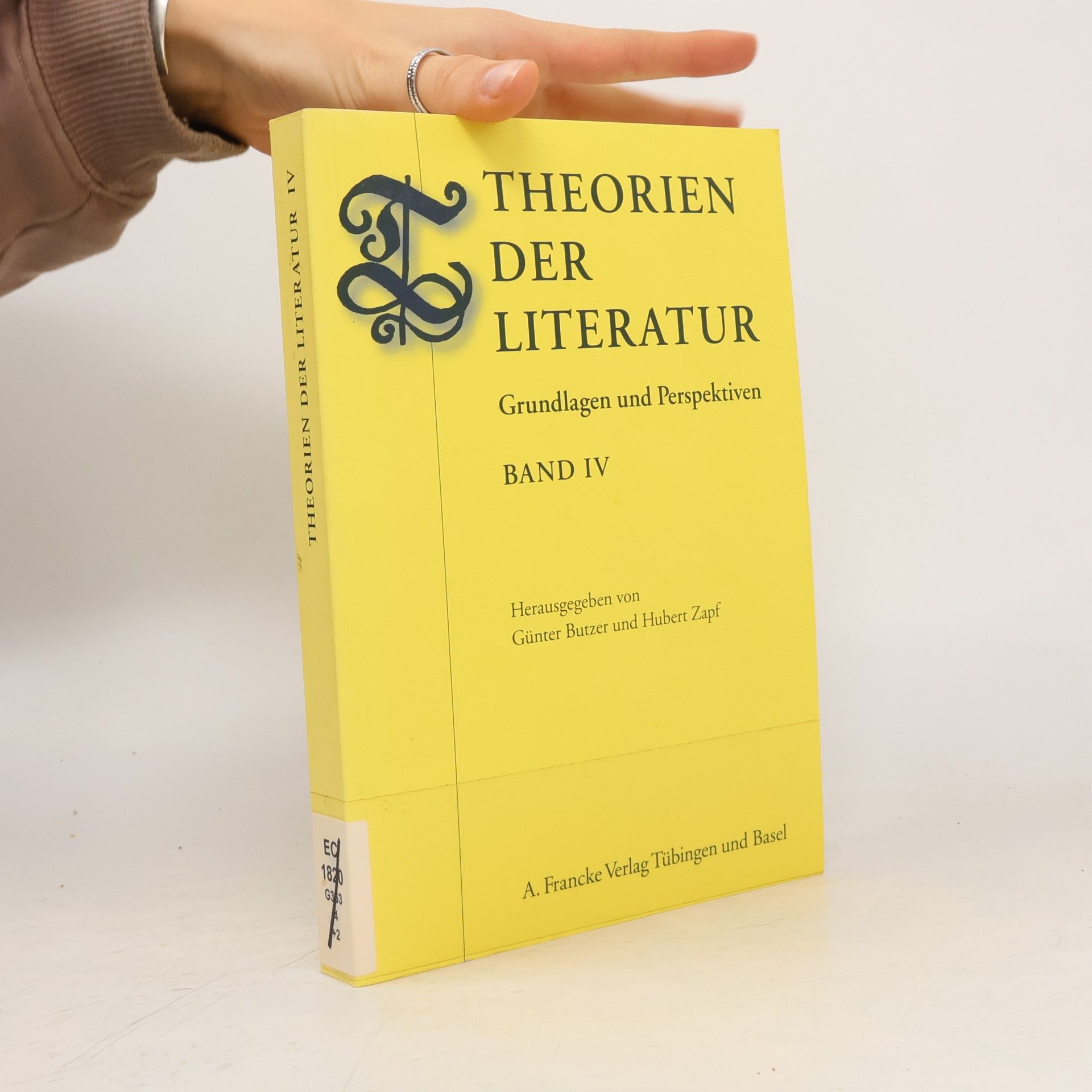 Günter Butzer Theorien der Literatur