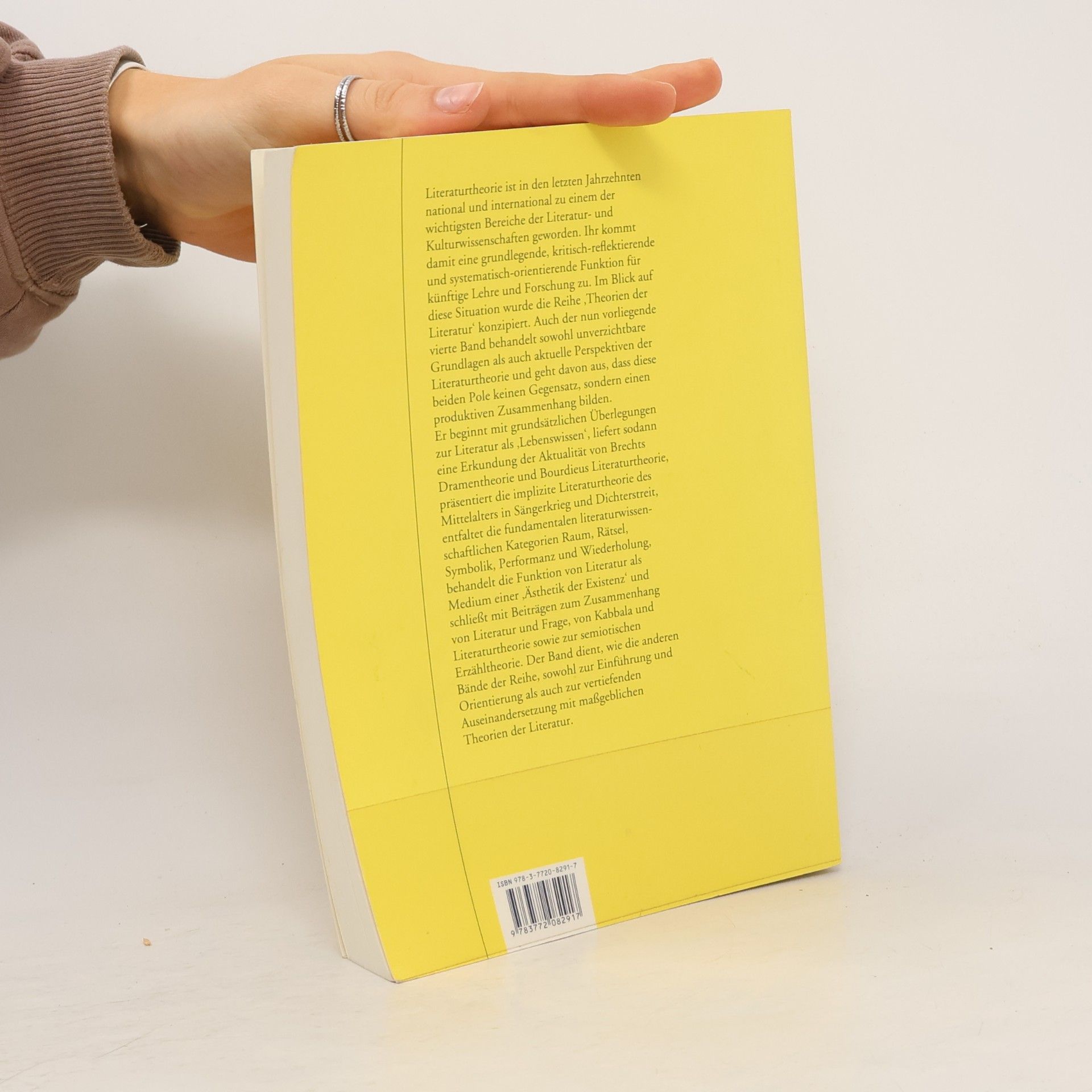Günter Butzer Theorien der Literatur