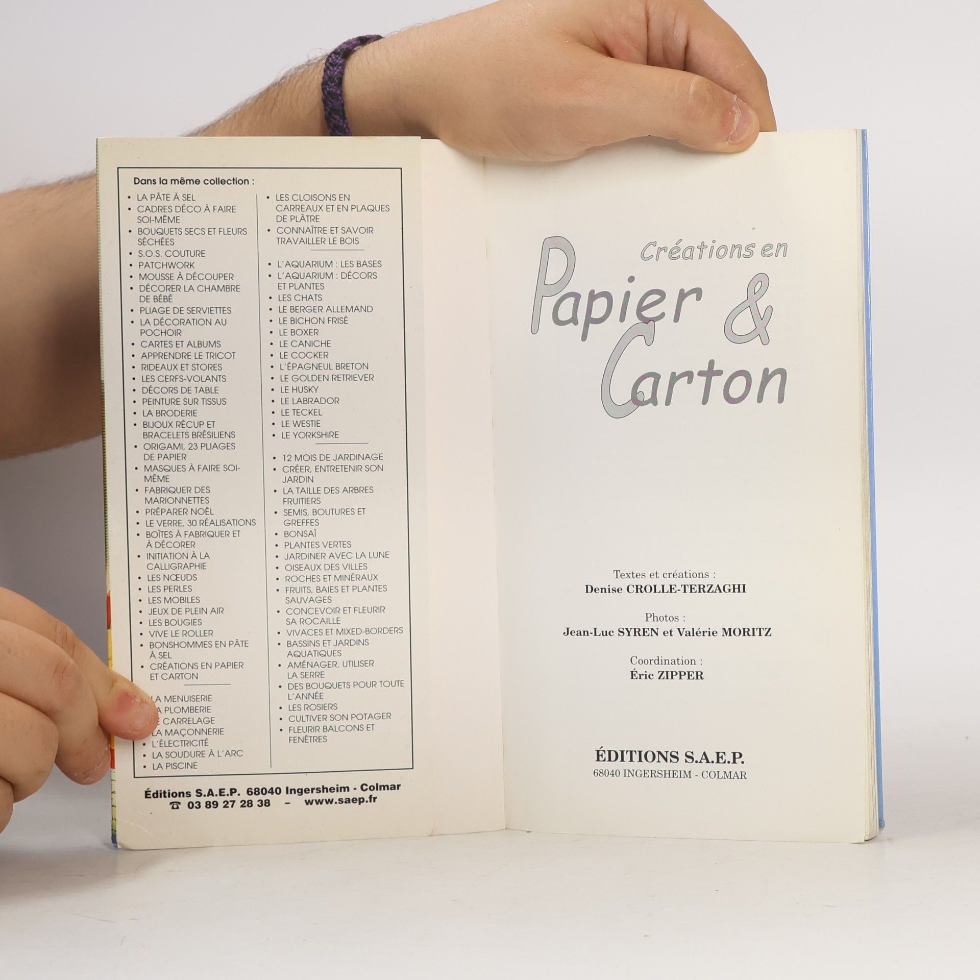 Denise Crolle-Terzaghi Créations en papier et carton