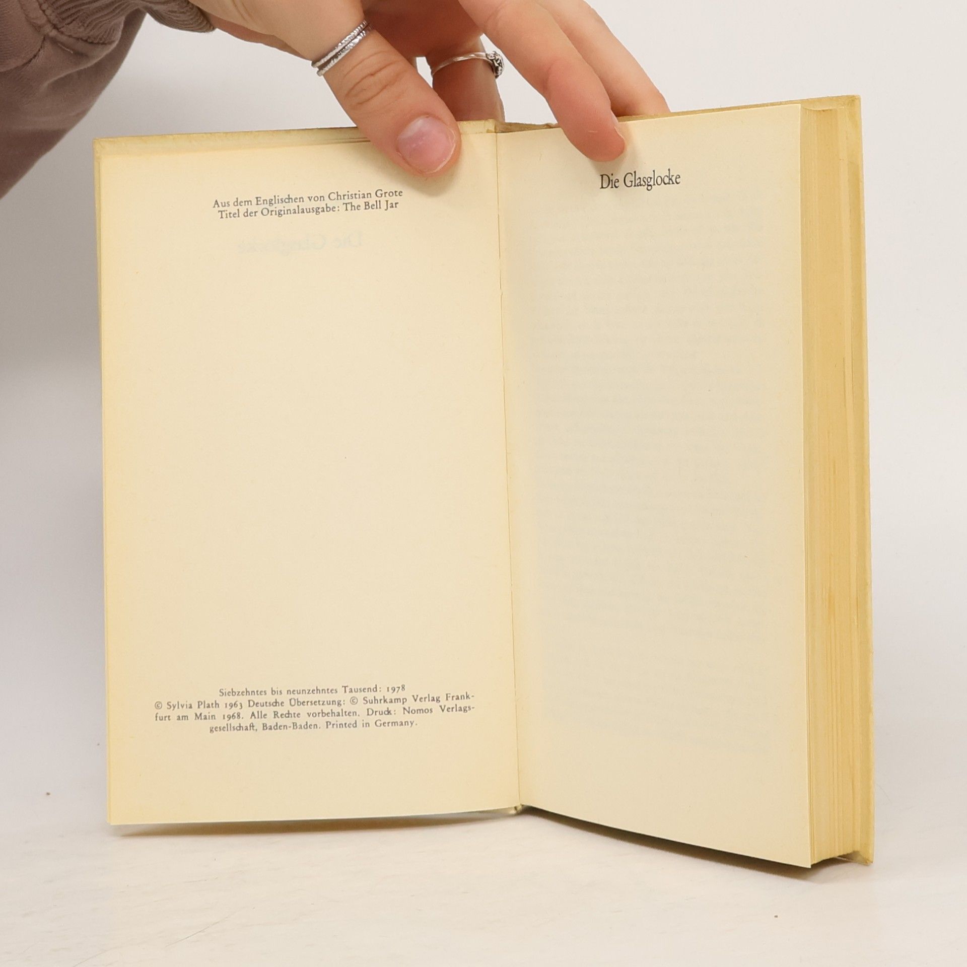 Sylvia Plath Die Glasglocke