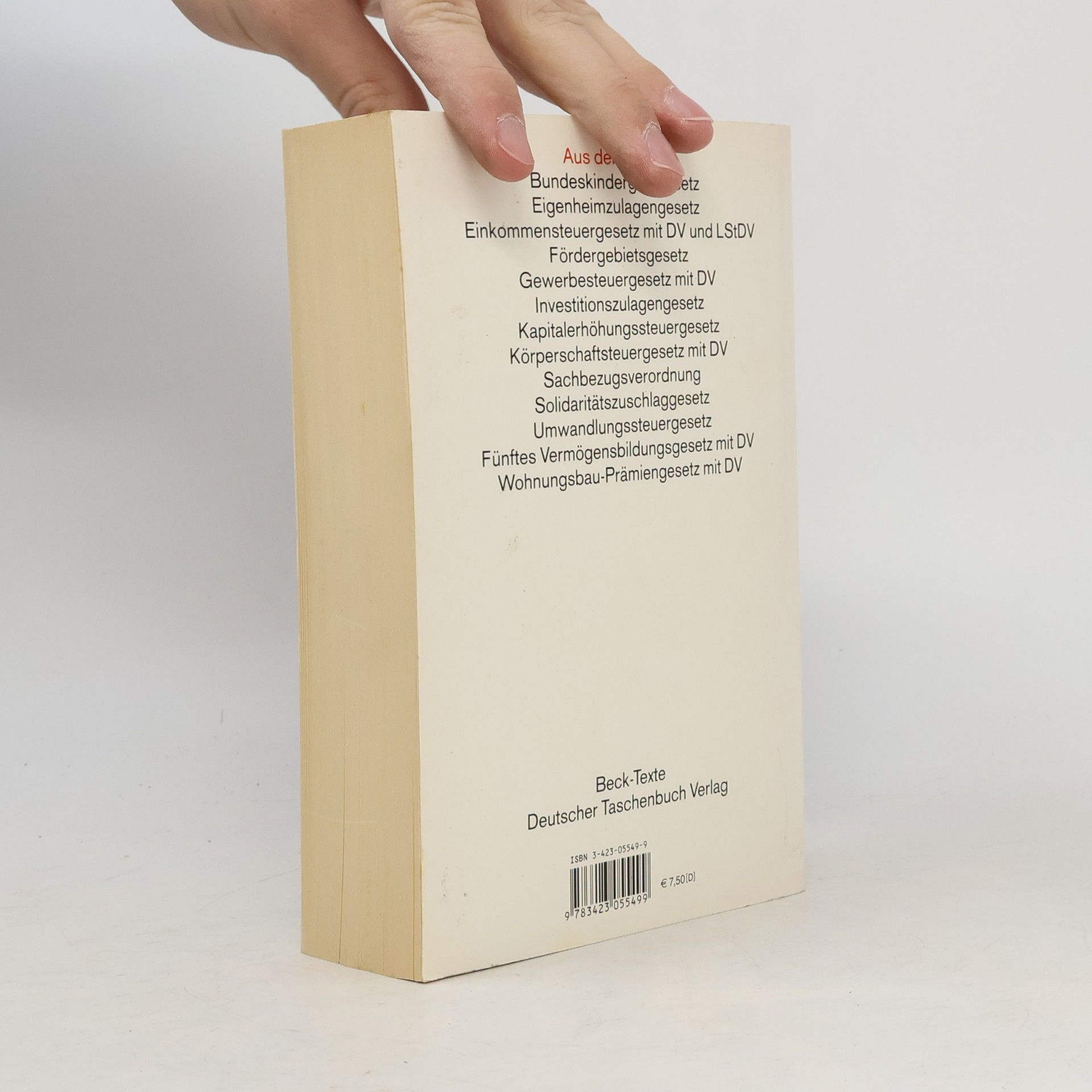Autorenkollektiv Steuergesetze I