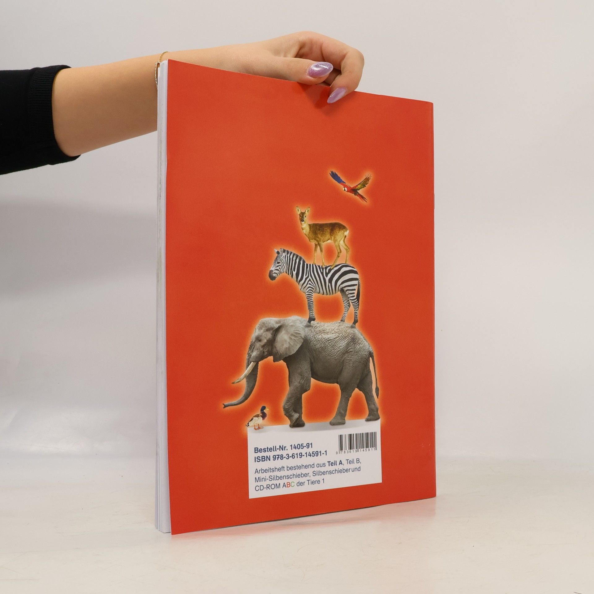 Kolektiv autorů ABC der Tiere 1. Arbeitsheft Druckschrift. Teil B