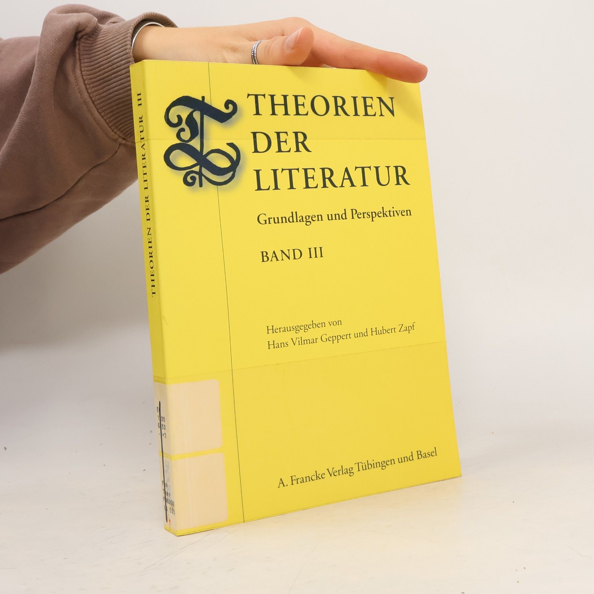 Günter Butzer Theorien der Literatur