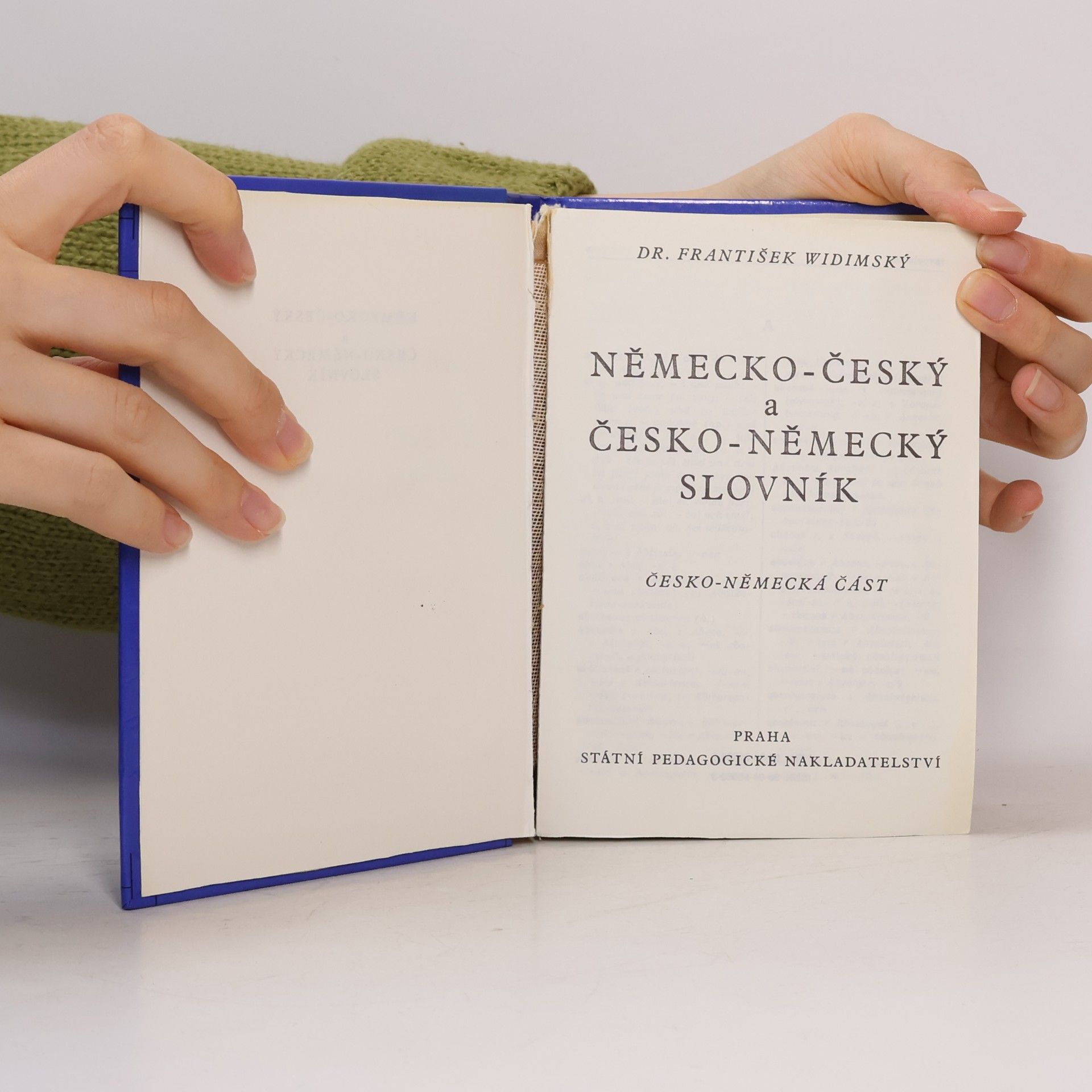 František Widimský Německo-český a česko-německý slovník 2. svazek