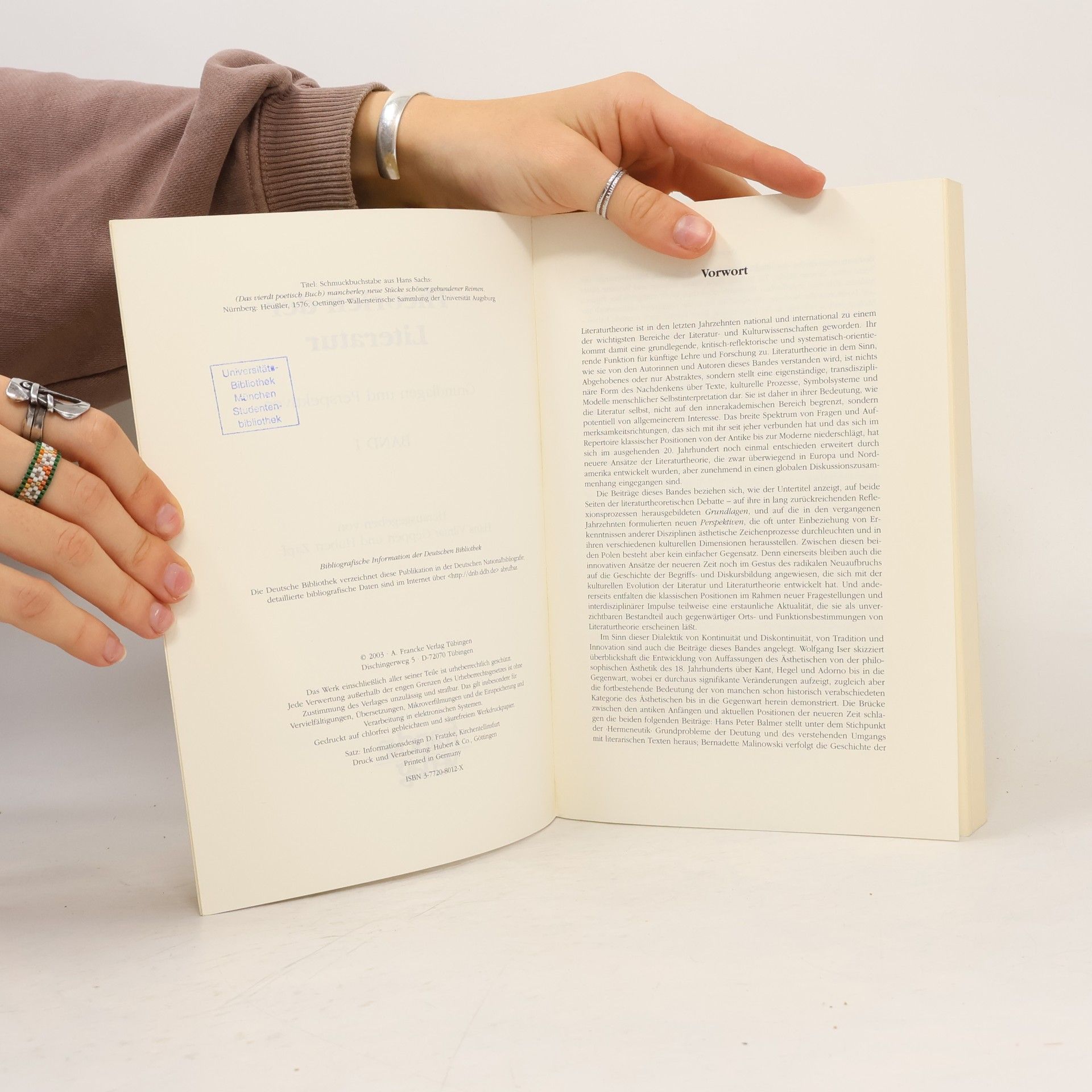 Hans Vilmar Geppert Theorien der Literatur