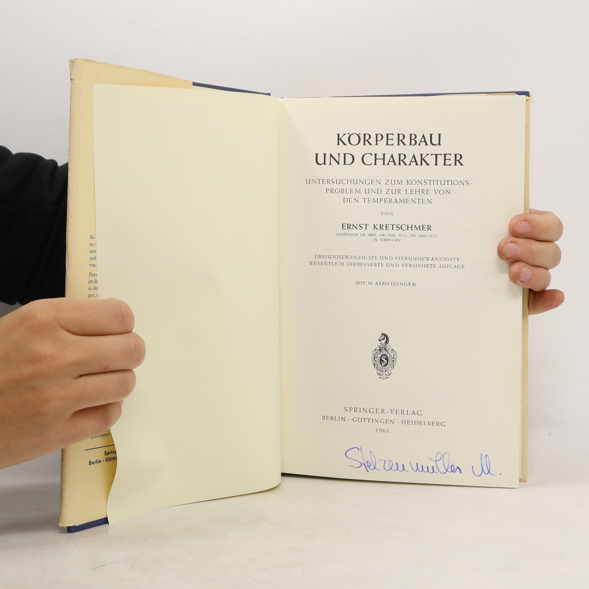 Ernst Kretschmer Körperbau und Charakter
