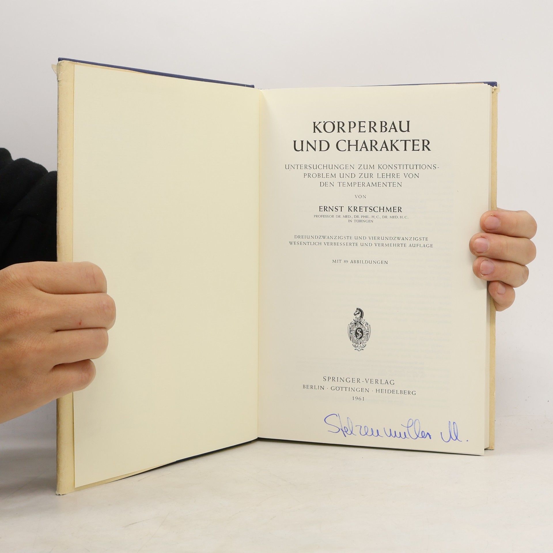 Ernst Kretschmer Körperbau und Charakter