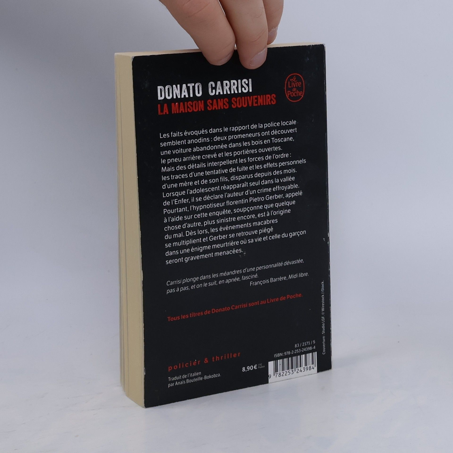 Donato Carrisi Le Livre de Poche: La Maison sans souvenirs