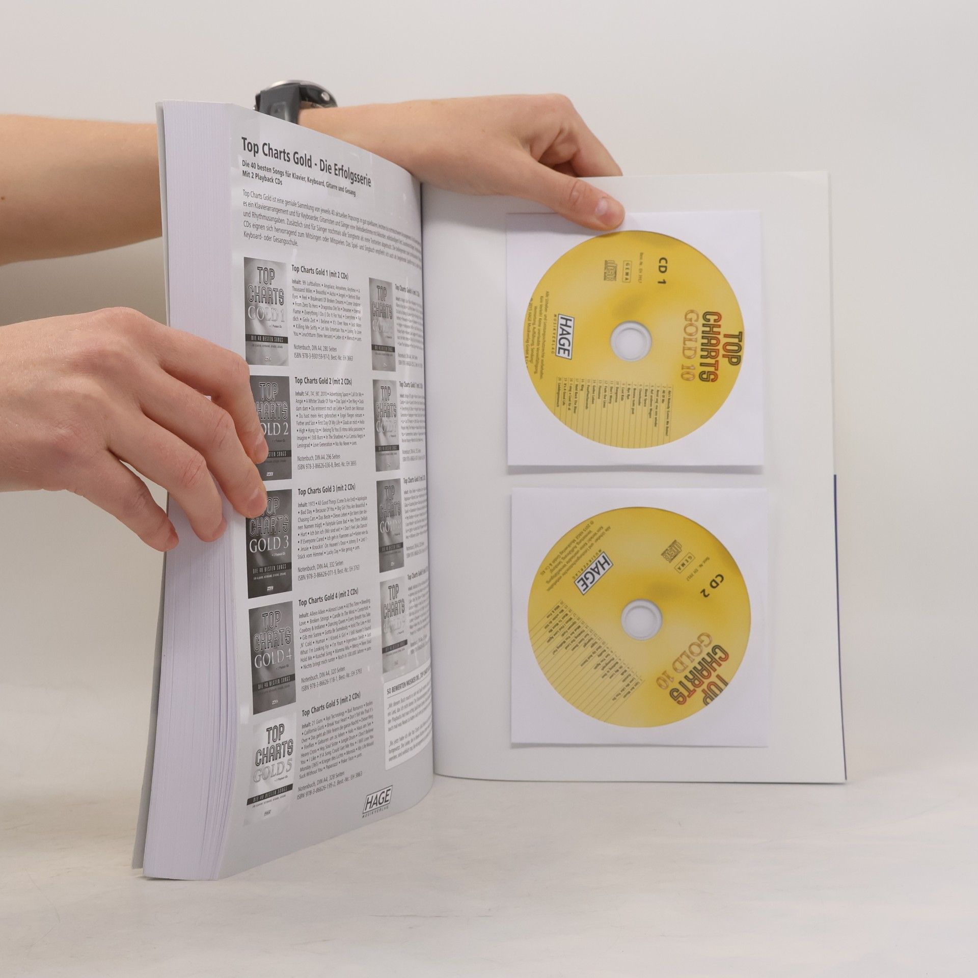 Helmut Hage Top Charts Gold 10 mit 2 Playback CDs