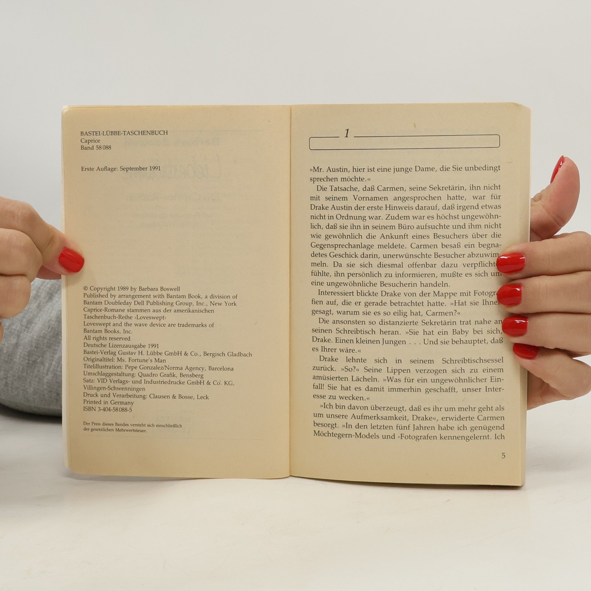 Barbara Boswell Liebesträume (Bastei Lübbe Taschenbücher. Caprice)