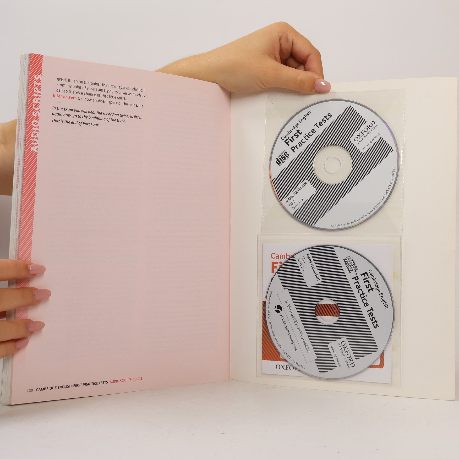 Mark Harrison Cambridge English First Practice Tests with Answer Key and Audio CD
