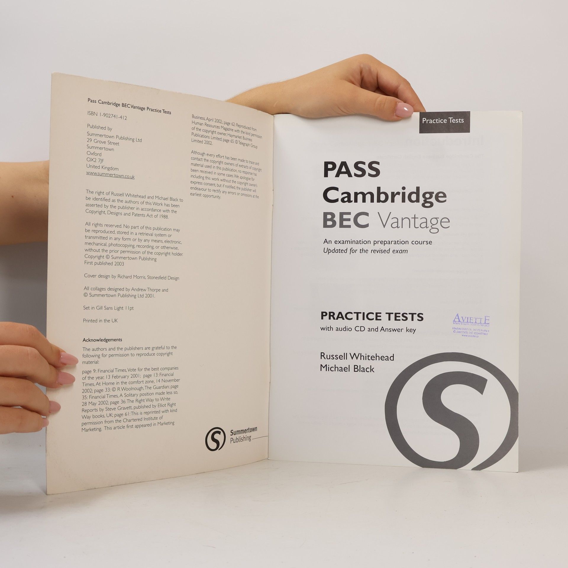Cavendish Marshal Pass Cambridge BEC Vantage Self-Study Practice Tests
