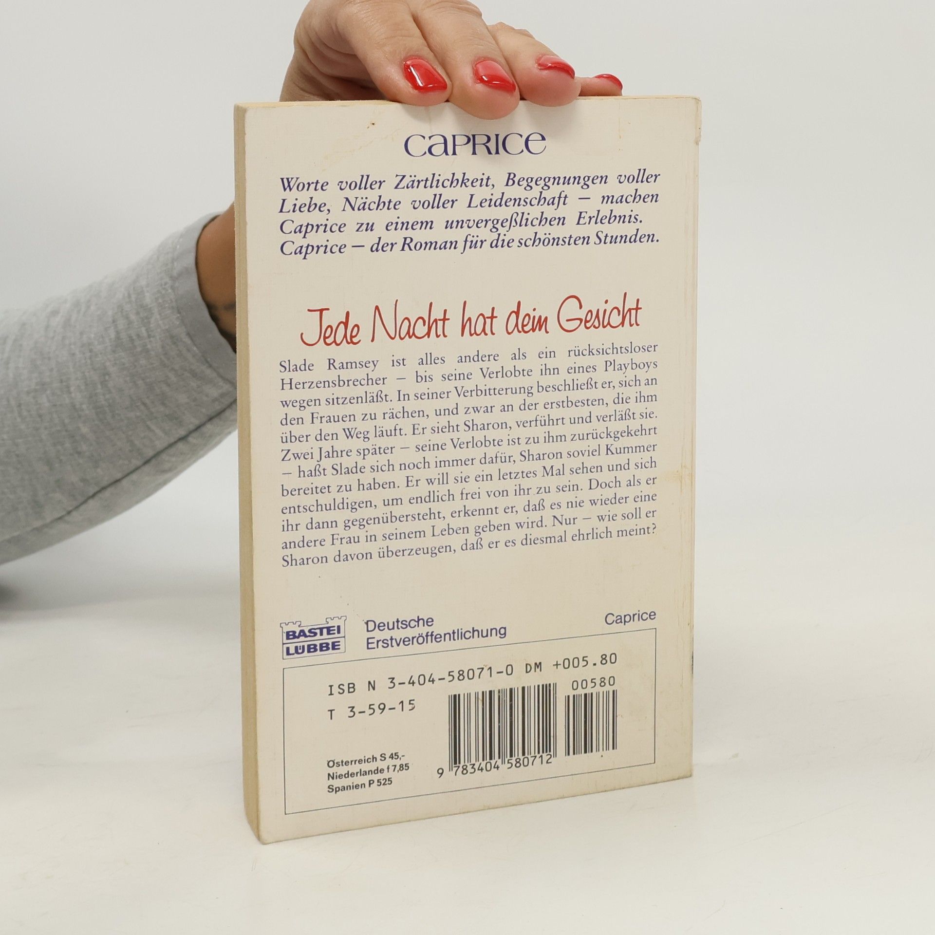 Barbara Boswell Jede Nacht hat dein Gesicht (Bastei Lübbe Taschenbücher. Caprice)