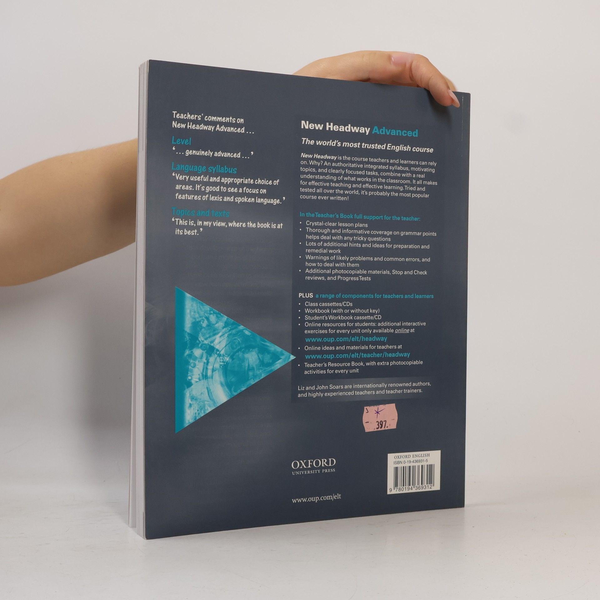John Soars New headway English course advanced. Teacher's book