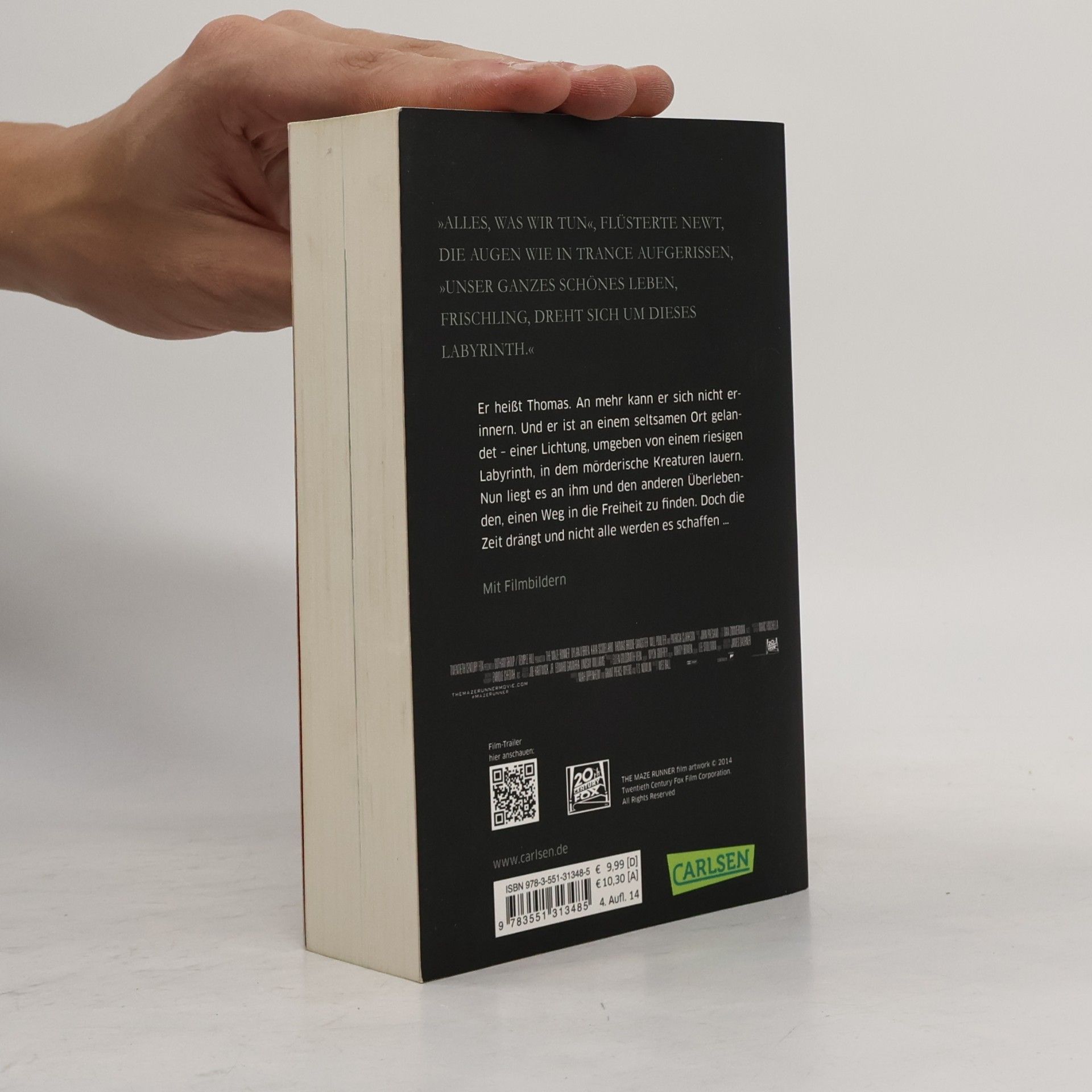 James Dashner Maze Runner, die Auserwählten im Labyrinth