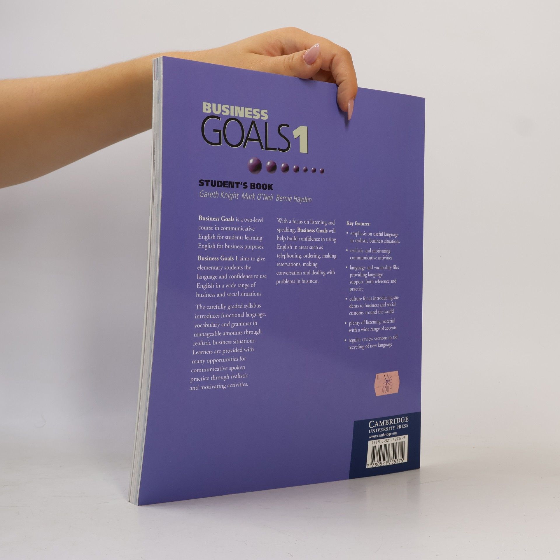 Gareth Knight Business goals 1. Student's book