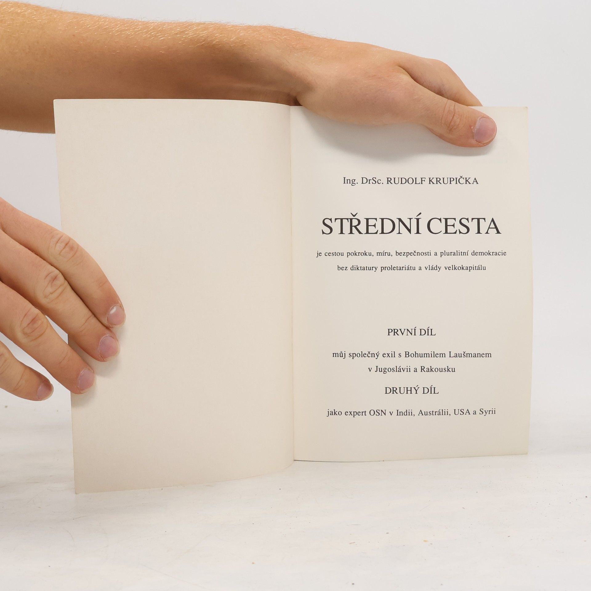 Rudolf Krupička Střední cesta