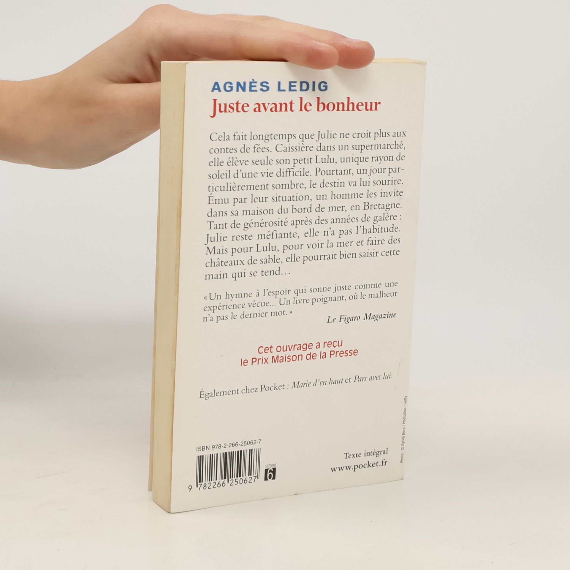 Agnés Ledig Juste avant le bonheur