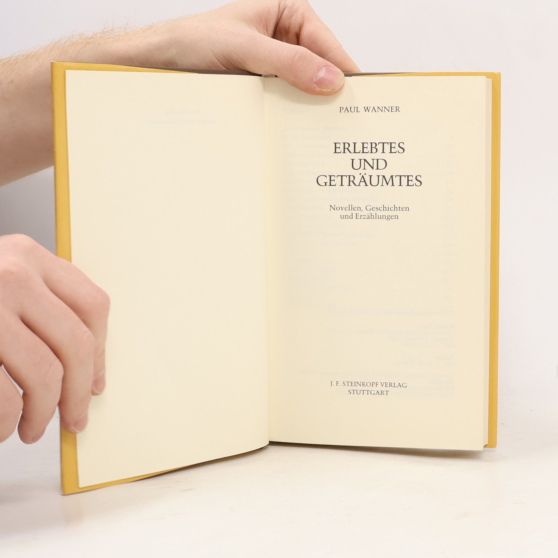 Paul Wanner Erlebtes und Geträumtes