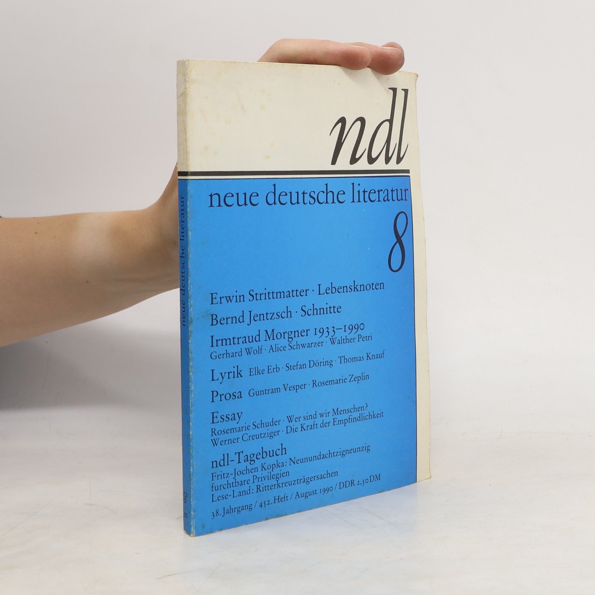 Neue deutsche Literatur 8