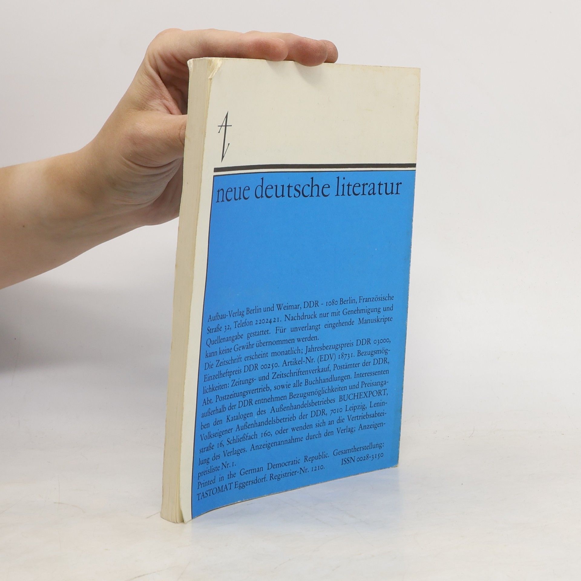 Erwin Strittmatter Neue deutsche Literatur 8