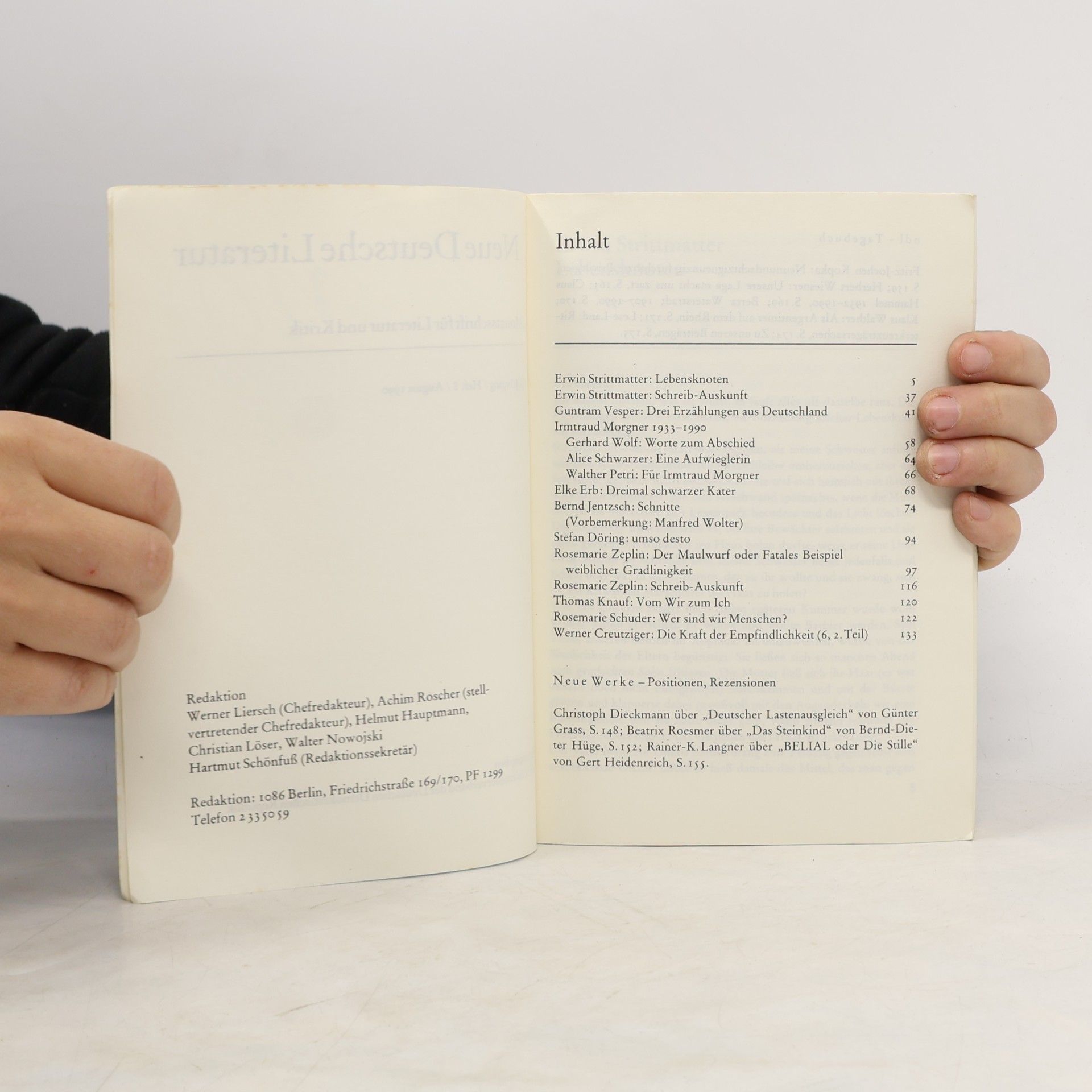 Erwin Strittmatter Neue deutsche Literatur 8