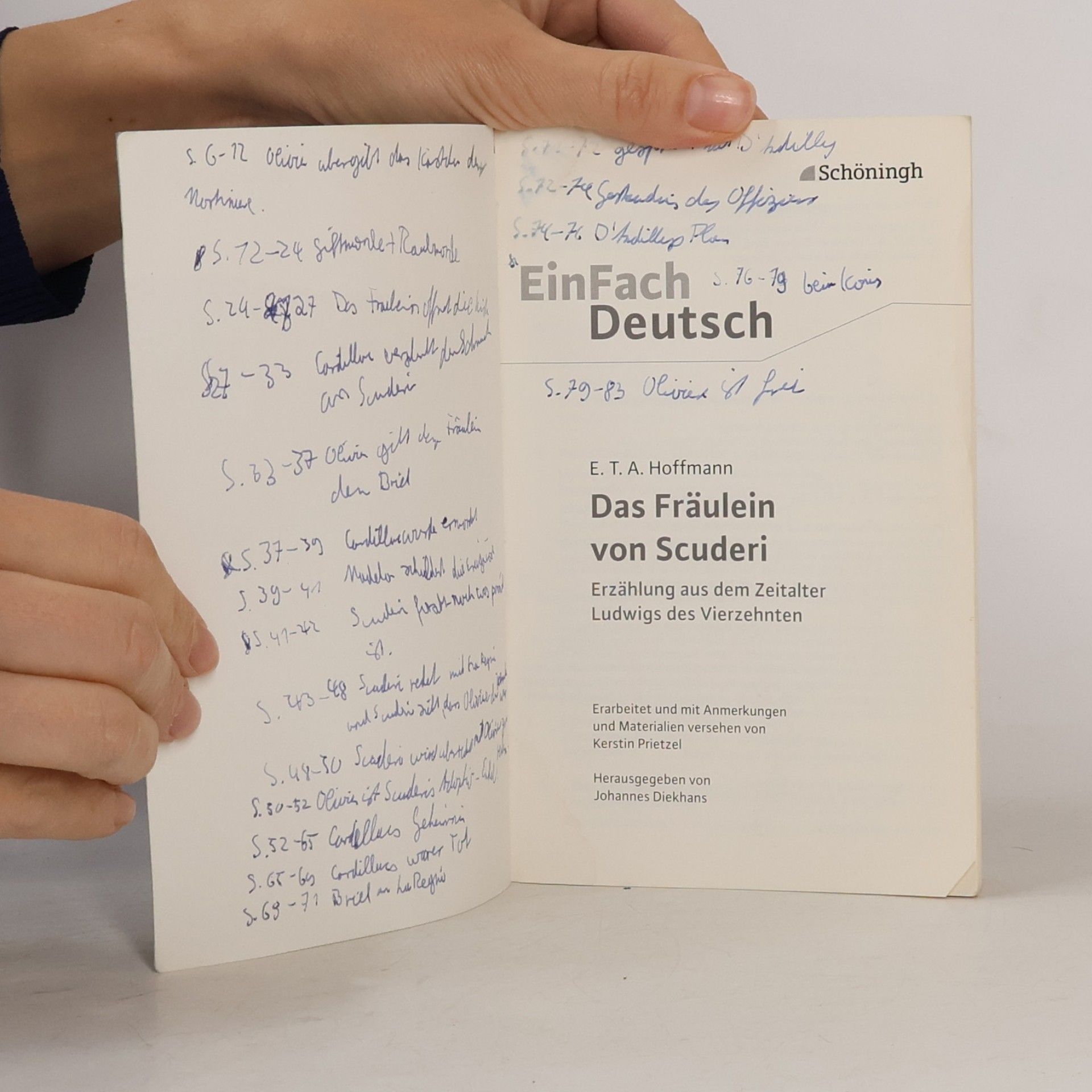 Ernst T. A. Hoffmann Das Fräulein von Scuderi. EinFach Deutsch Textausgaben