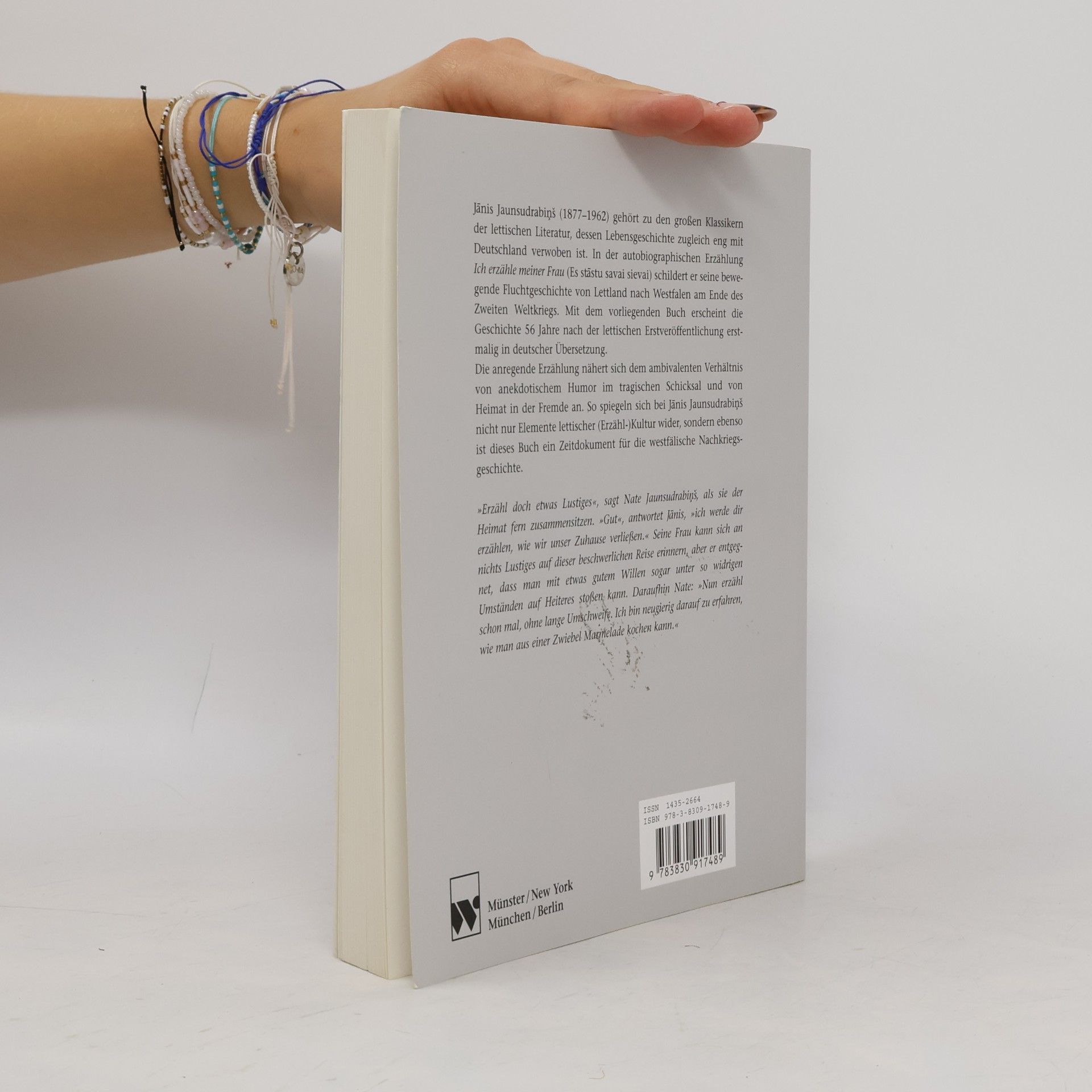 Jānis Jaunsudrabiņš Rückblick: Autobiographische Materialien: Ich erzähle meiner Frau von der Flucht aus Lettland und dem Exil in Westfalen
