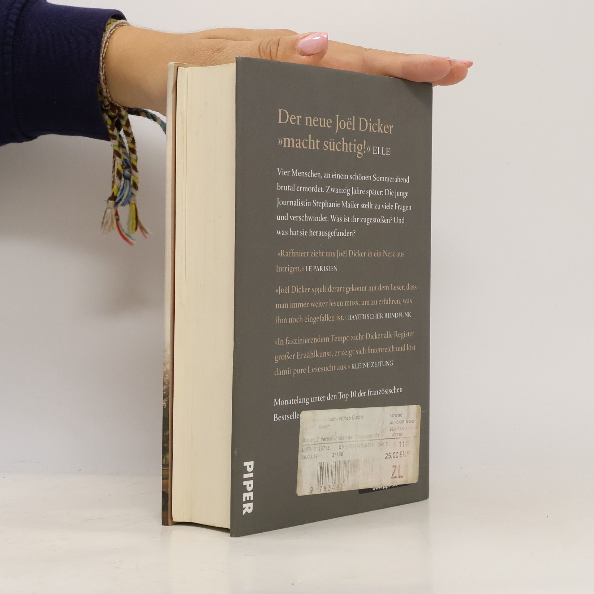 Joël Dicker Das Verschwinden der Stephanie Mailer