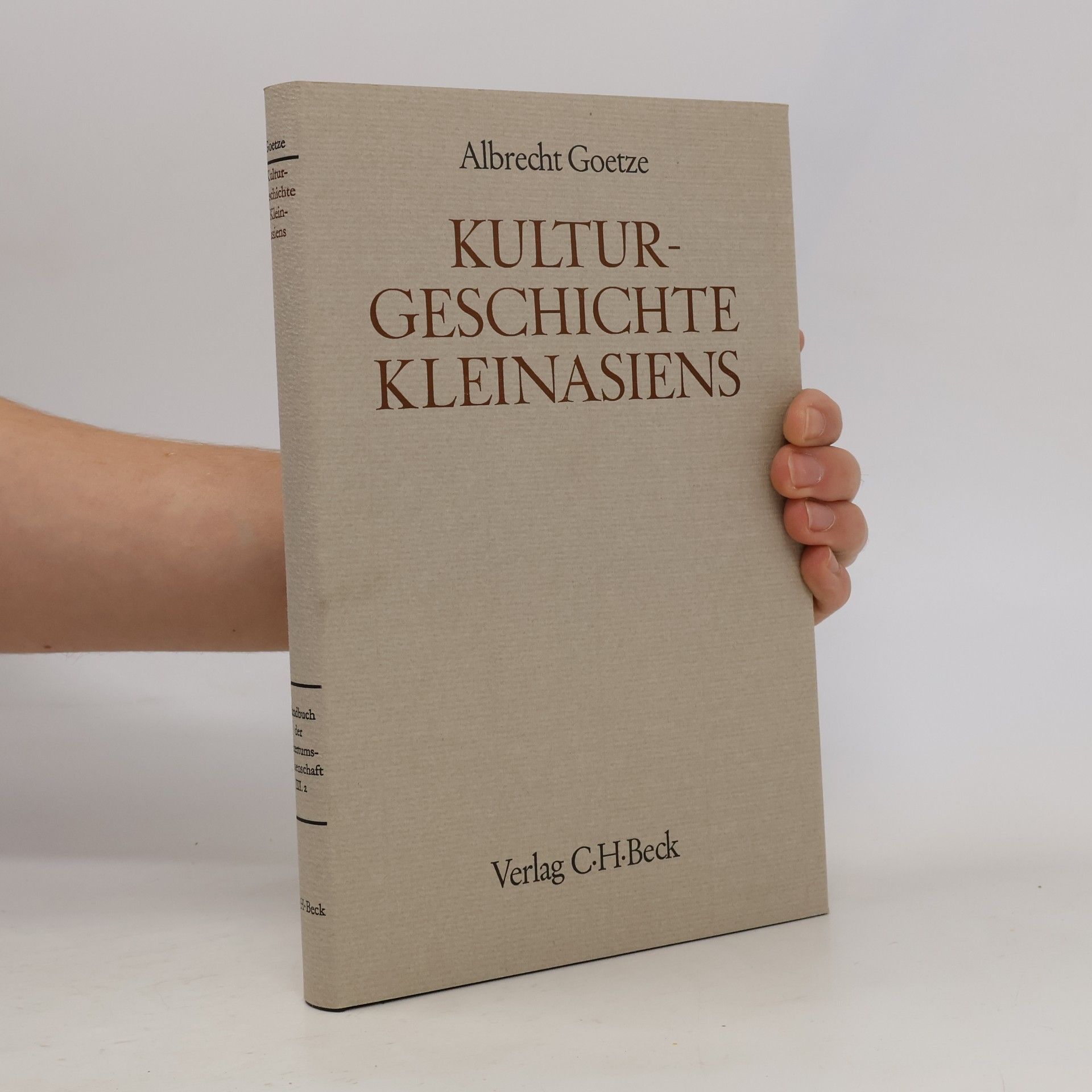 Handbuch der Altertumswissenschaft, Kulturgeschichte Kleinasiens