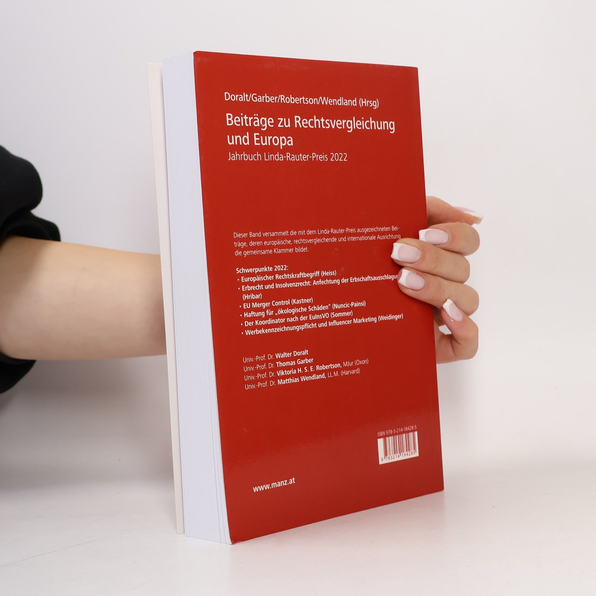 Beiträge zu Rechtsvergleichung und Europa Jahrbuch Linda-Rauter-Preis 2022