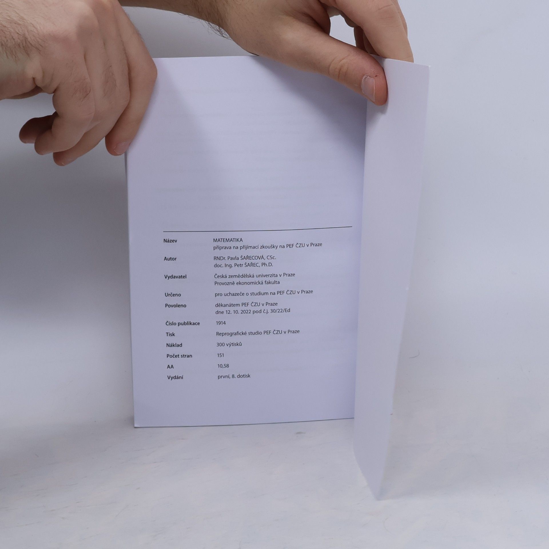 Pavla Šařecová Matematika