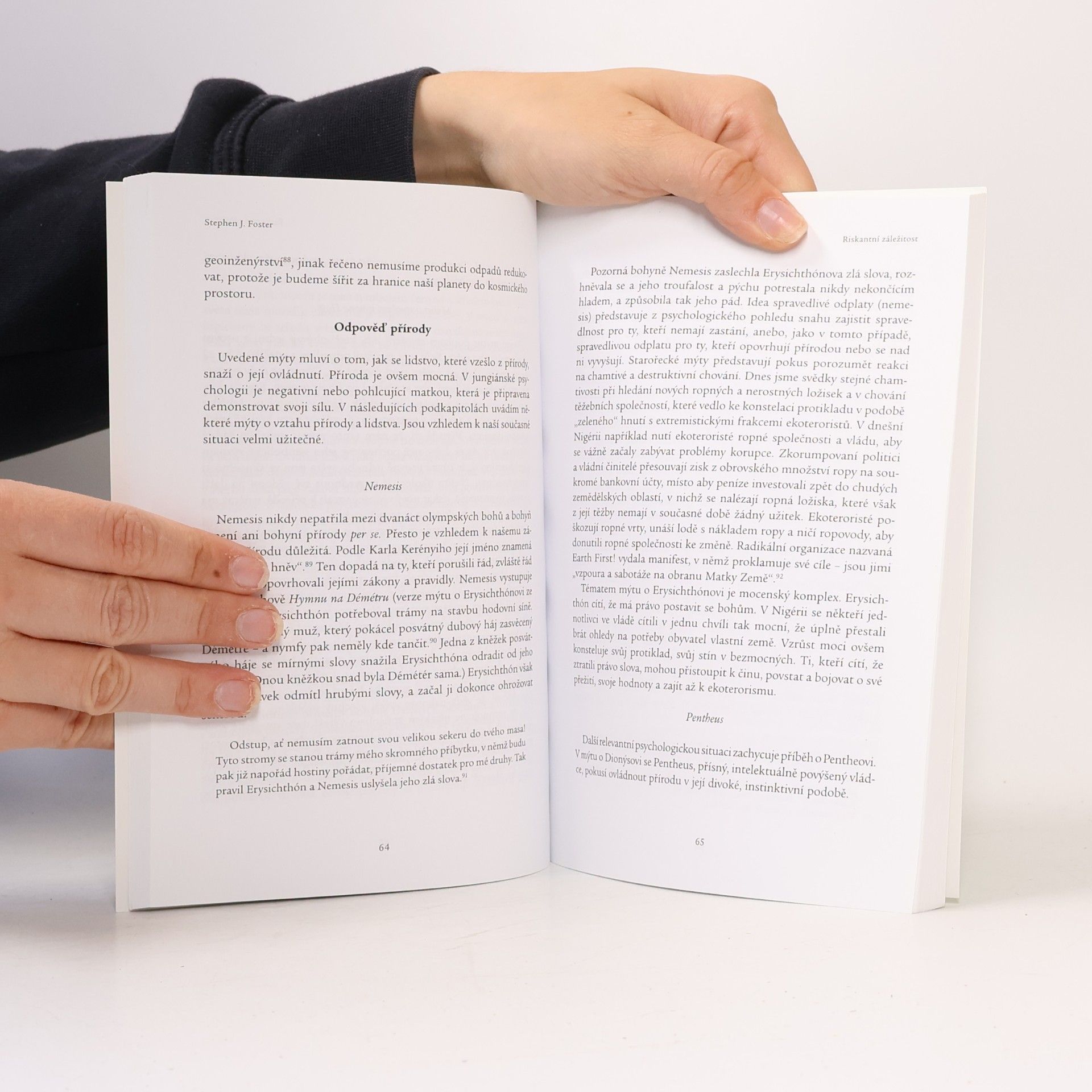 Stephen J. Foster Riskantní záležitost: ekologické katastrofy: příroda z pohledu jungiánské psychologie