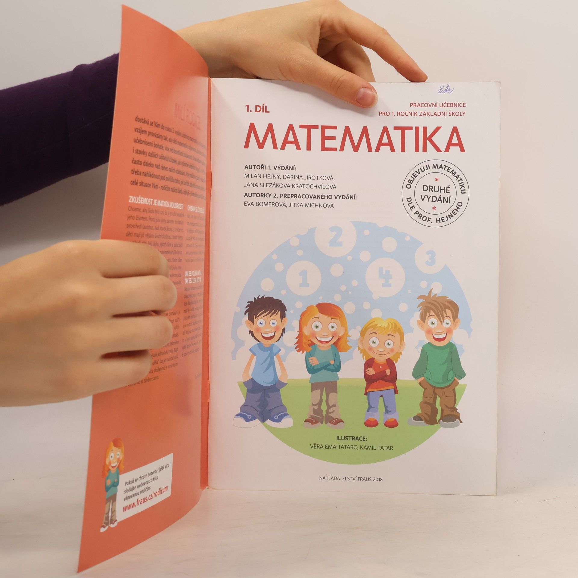 Eva Bomerová Matematika : pracovní učebnice pro 1. ročník základní školy. 1. díl