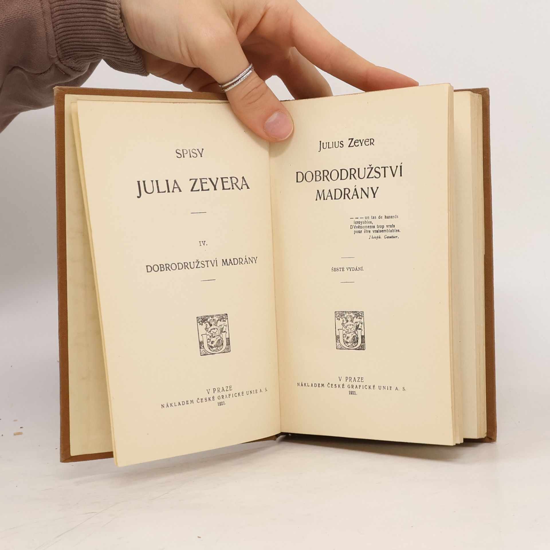 Julius Zeyer Dobrodružství Madrány