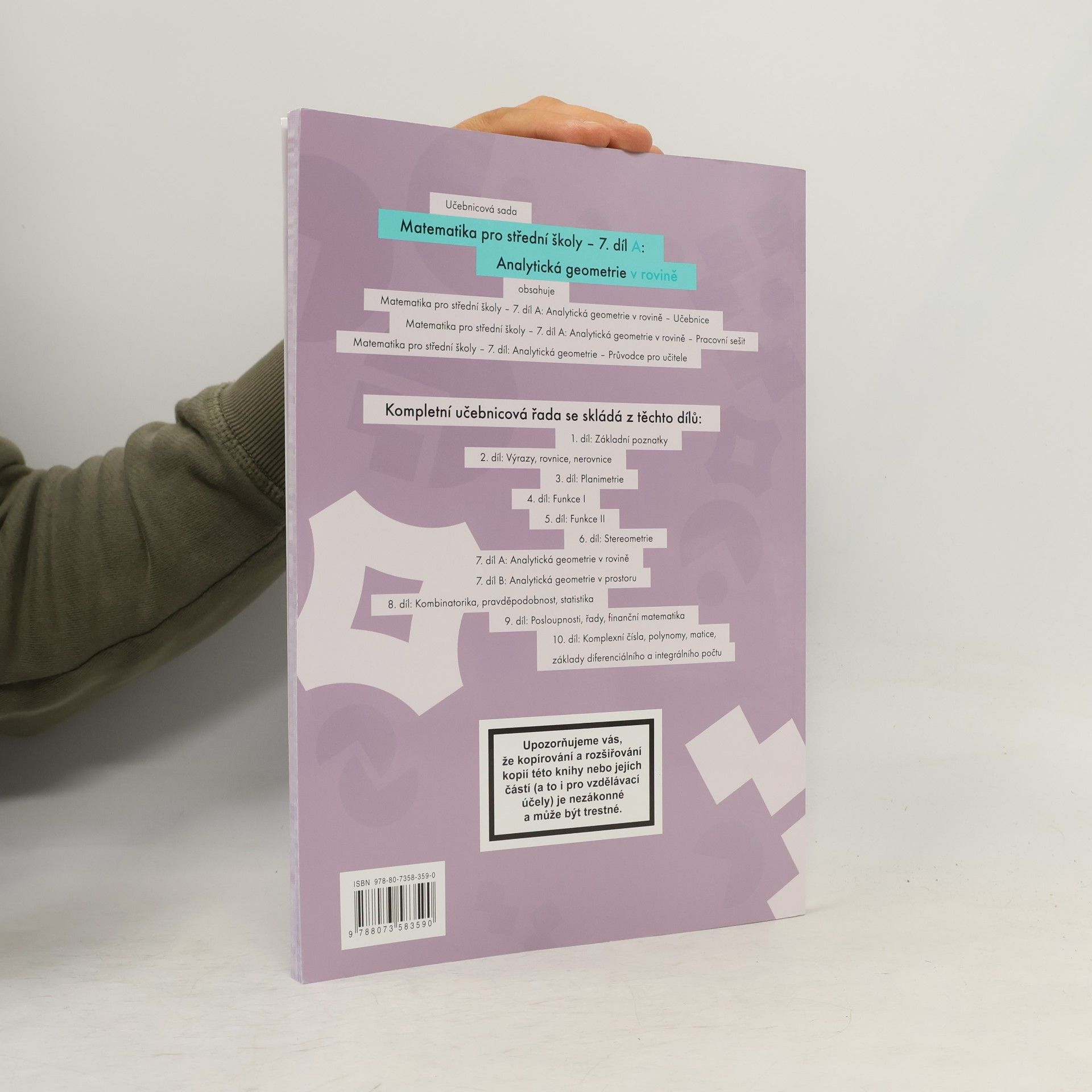 Kolektiv autorů Matematika pro střední školy 7. A. Díl.: Analytická geometrie v rovině. Pracovní sešit